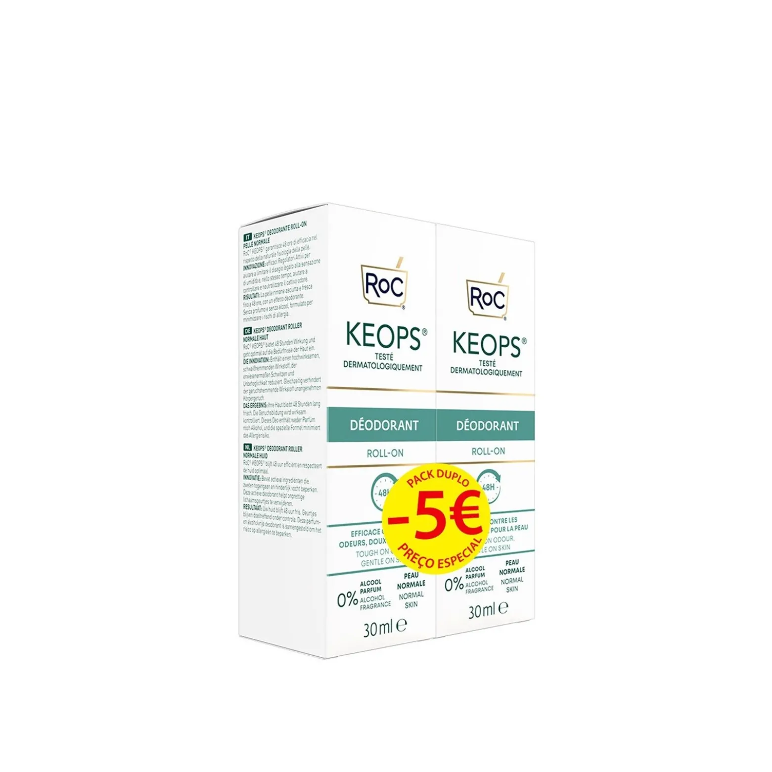 RoC Keops Deo Roll-On 30ml Anti-Perspirant x2 (2x1.01fl oz)
