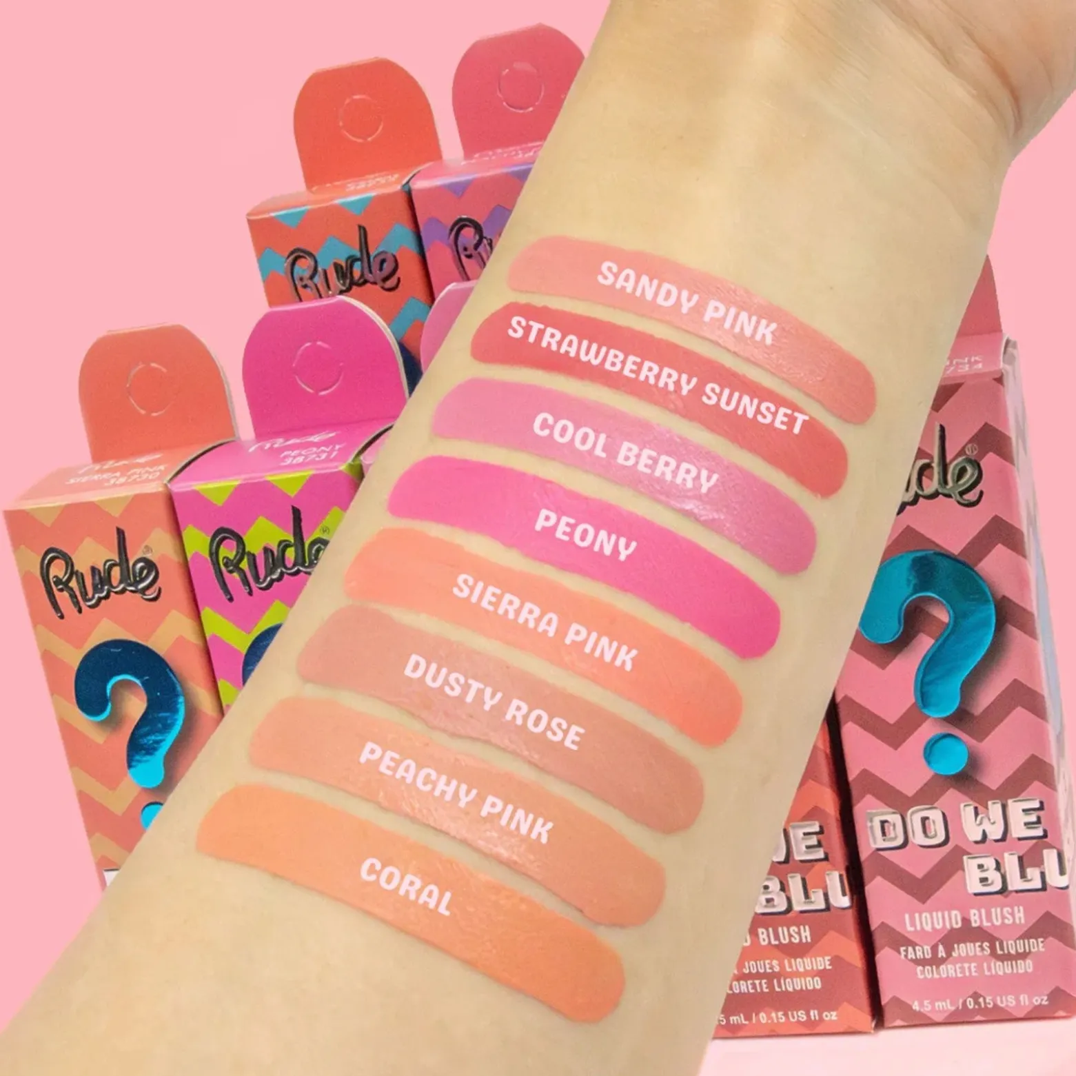 Rude Cosmetics Do We Dewy Liquid Blush Dusty Rose 4.5ml (0.15floz)