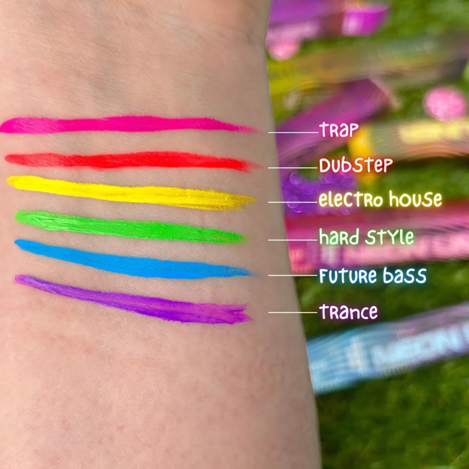 Rude Cosmetics EDM Collection Neon Liner Future Bass 3ml (0.1floz)
