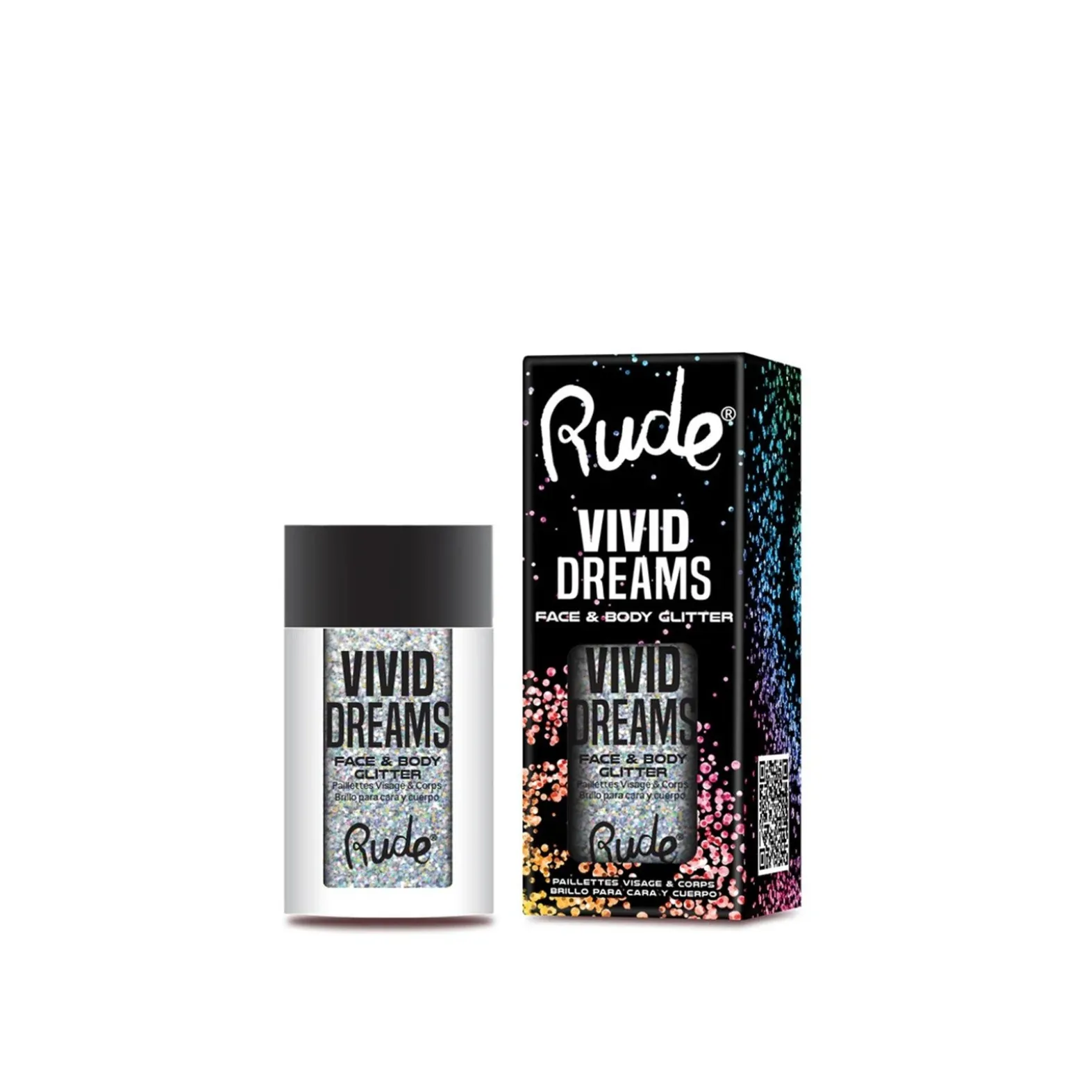 Rude Cosmetics Vivid Dreams Face & Body Glitter Dreamscape 2.7g (0.095oz)