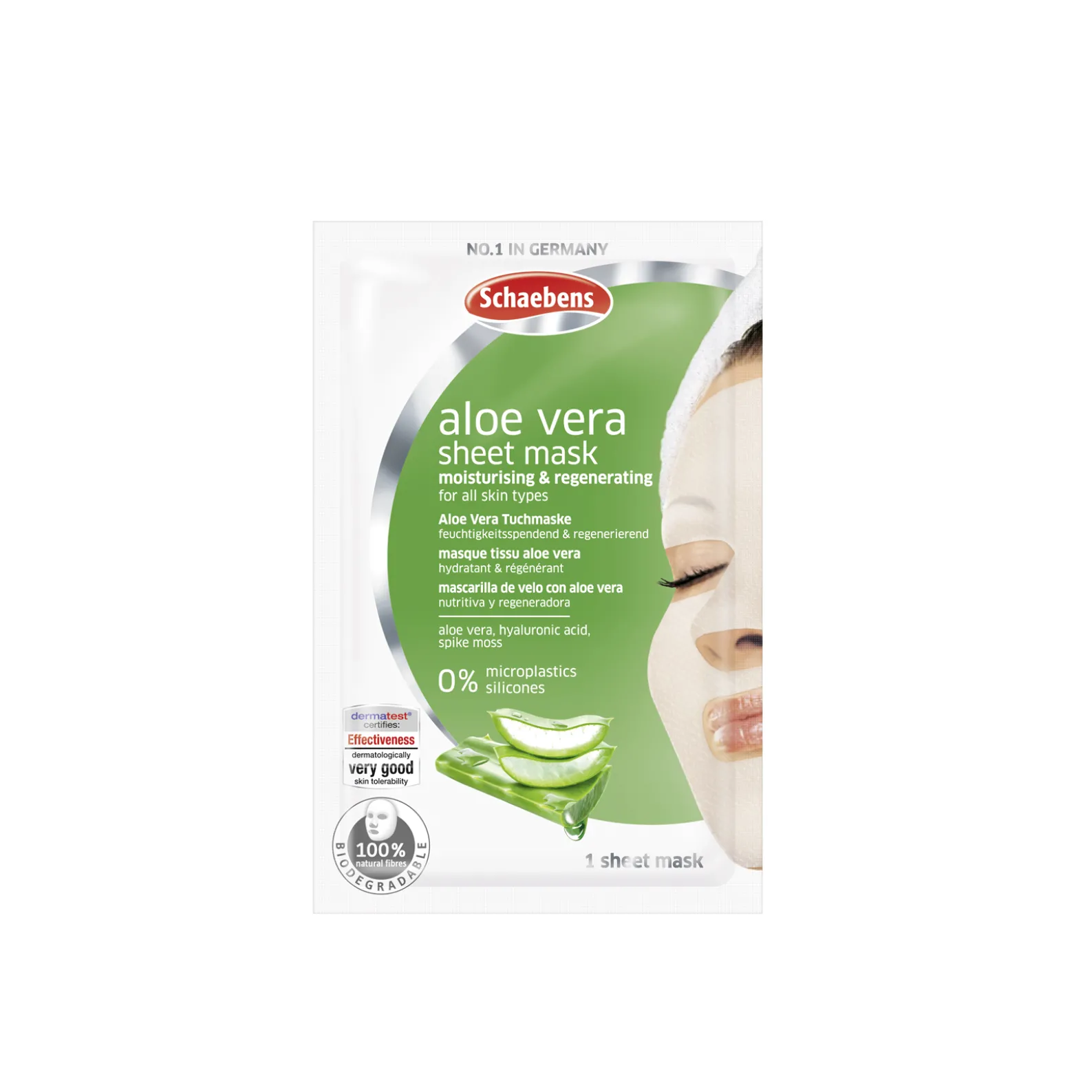 Schaebens Aloe Vera Sheet Mask x1