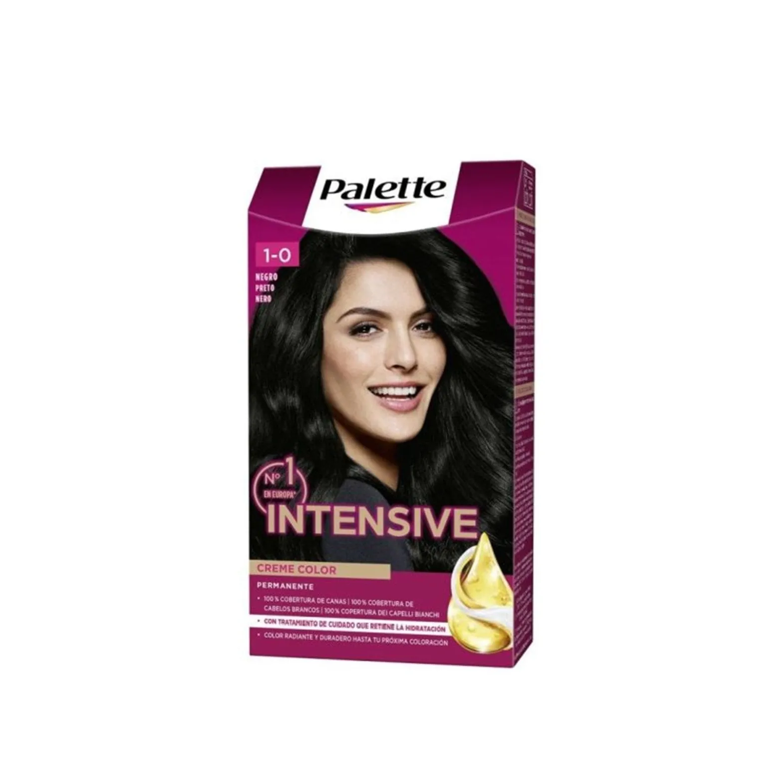 Schwarzkopf Palette Intensive Creme Color Permanent Hair Dye 1 Black