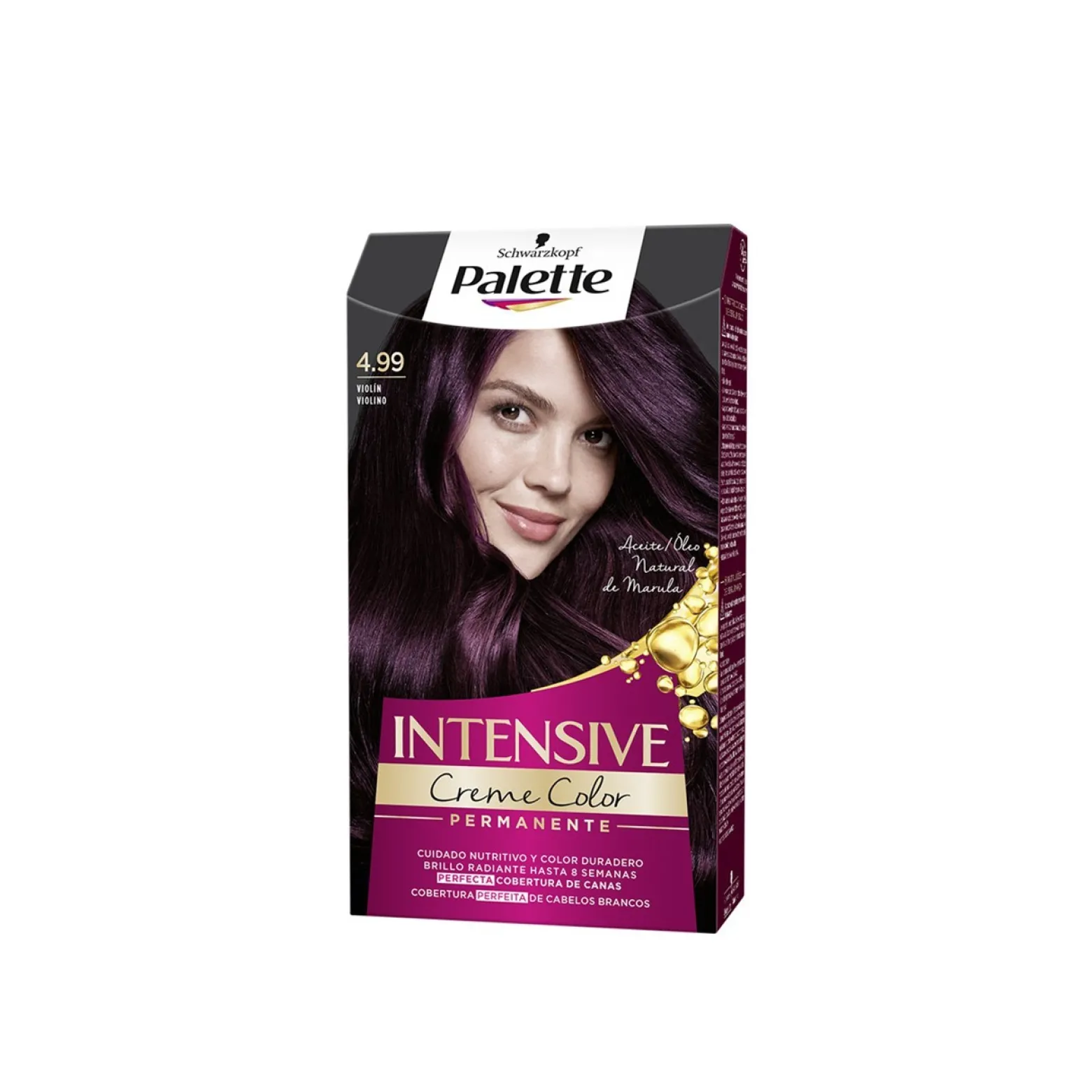 Schwarzkopf Palette Intensive Creme Color Permanent Hair Dye 4.99 Intensive Aubergine