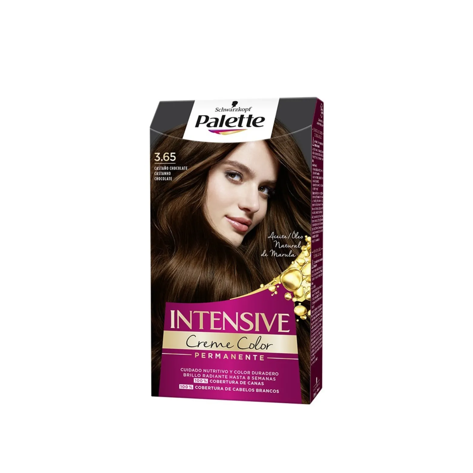 Schwarzkopf Palette Intensive Creme Color Permanent Hair Dye 3.65 Chocolate Brown
