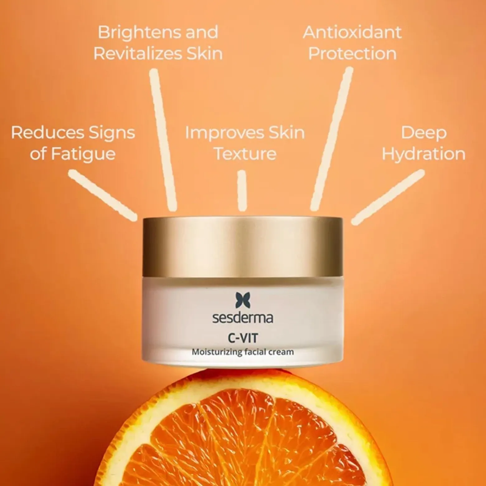 Sesderma C-Vit Moisturizing Facial Cream Vitamin C 50ml (1.69fl oz)