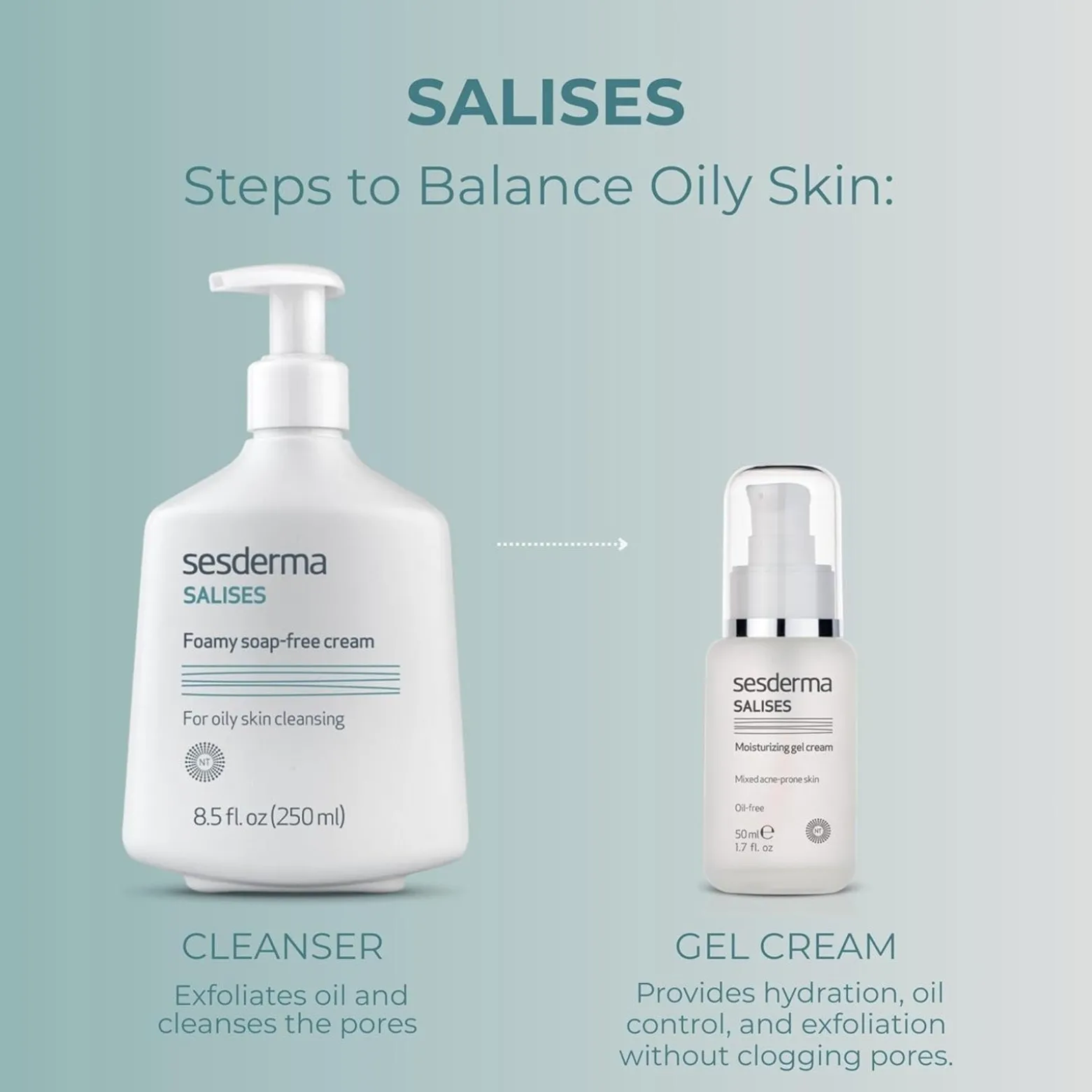 Sesderma Salises Foamy Soap Free Cream Acne 250ml (8.45 fl oz)