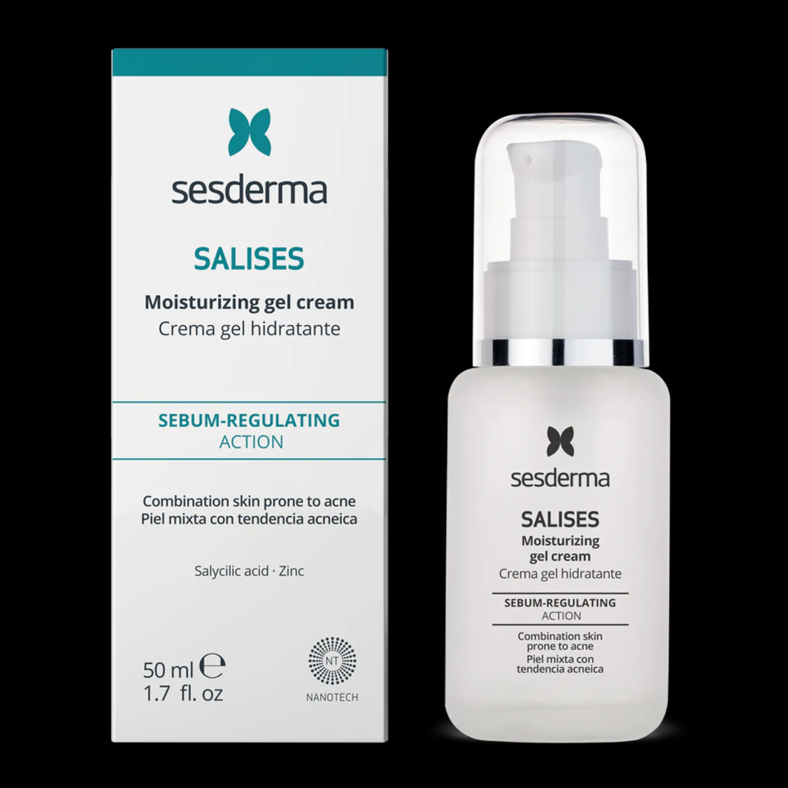 Sesderma Salises Moisturizing Gel Cream Acne-Prone Skin 50ml (1.69fl oz)