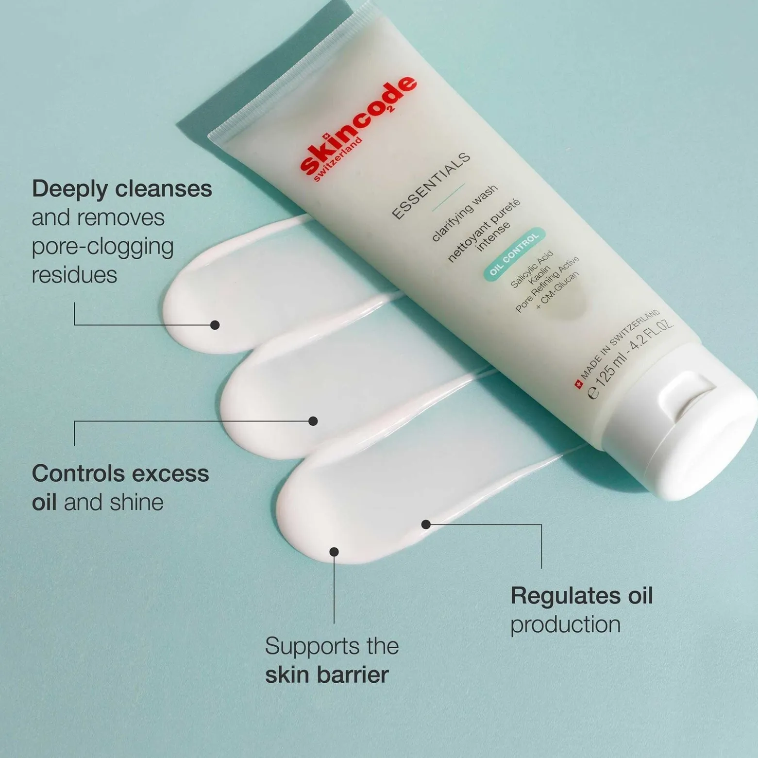 Skincode Essentials Oil Control Clarifying Wash 125ml (4.2floz)