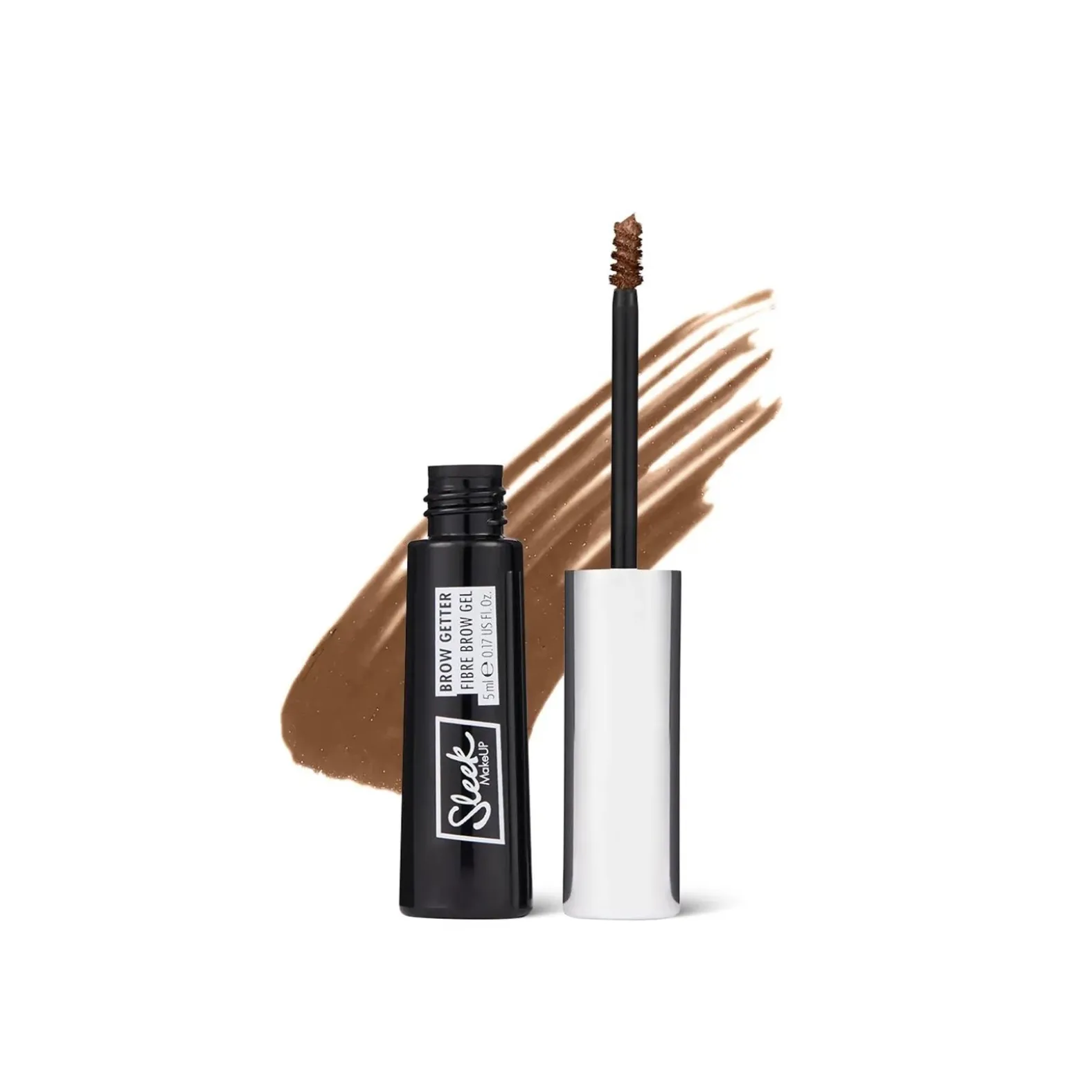 Sleek MakeUp Brow Getter Fibre Gel Medium Brown 5ml (0.17floz)