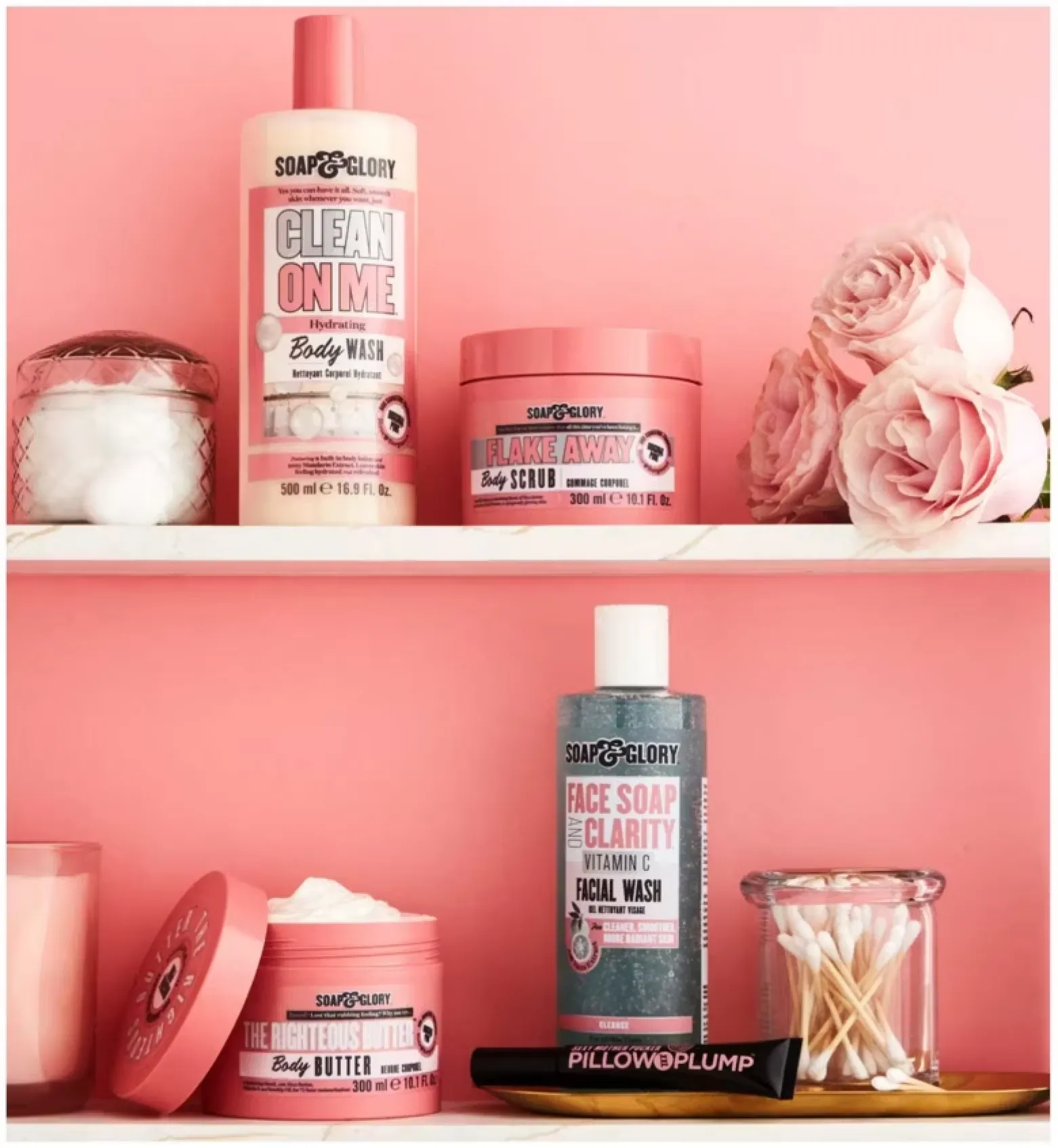 Soap & Glory Face Soap and Clarity Vitamin C Facial Wash 350ml (11.8floz)