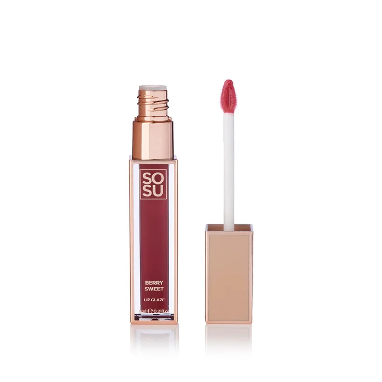 SOSU Cosmetics Satin Lip Glaze Berry Sweet 6ml (0.20floz)