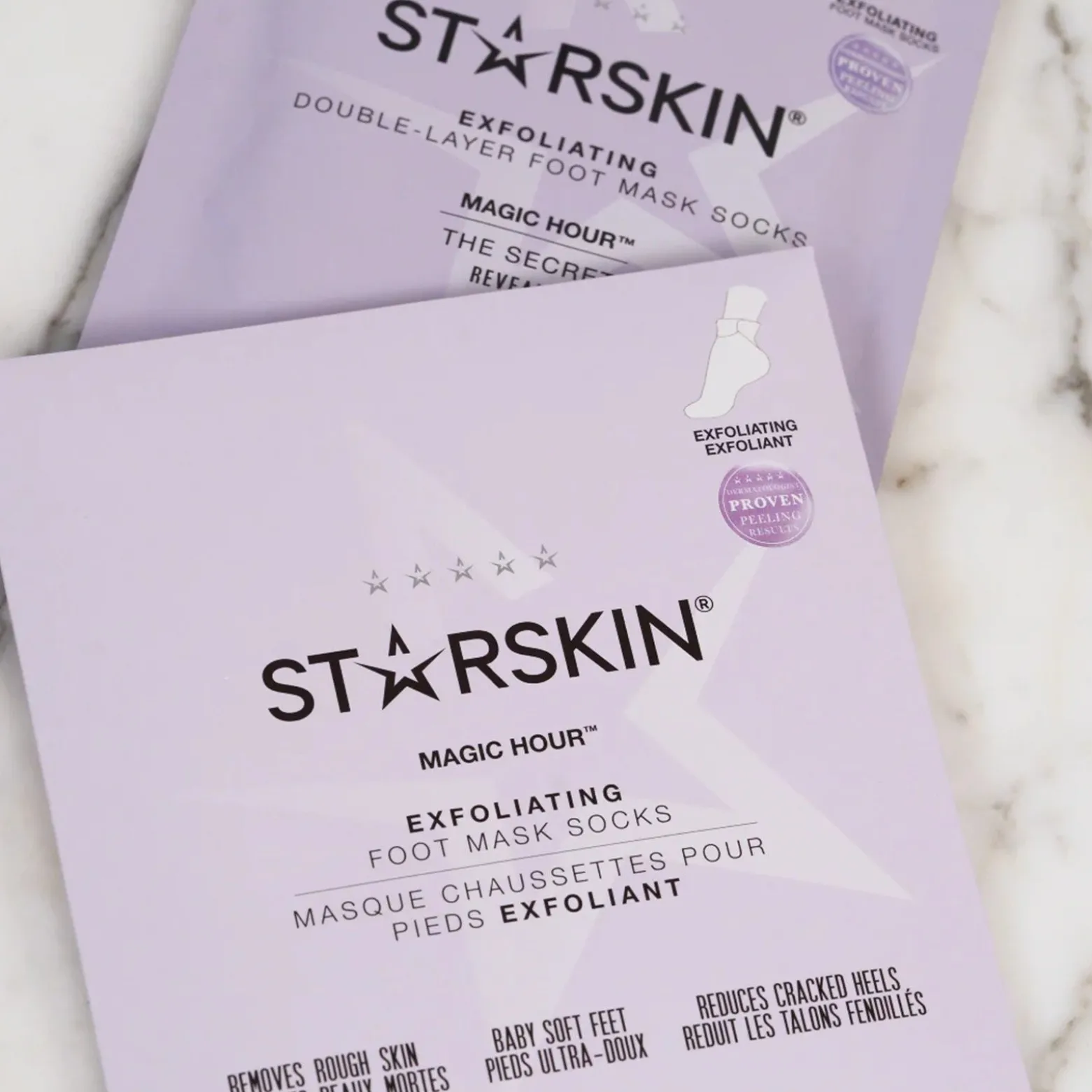 STARSKIN Magic Hour® Exfoliating Foot Mask Socks x1 Pair (1.7oz)
