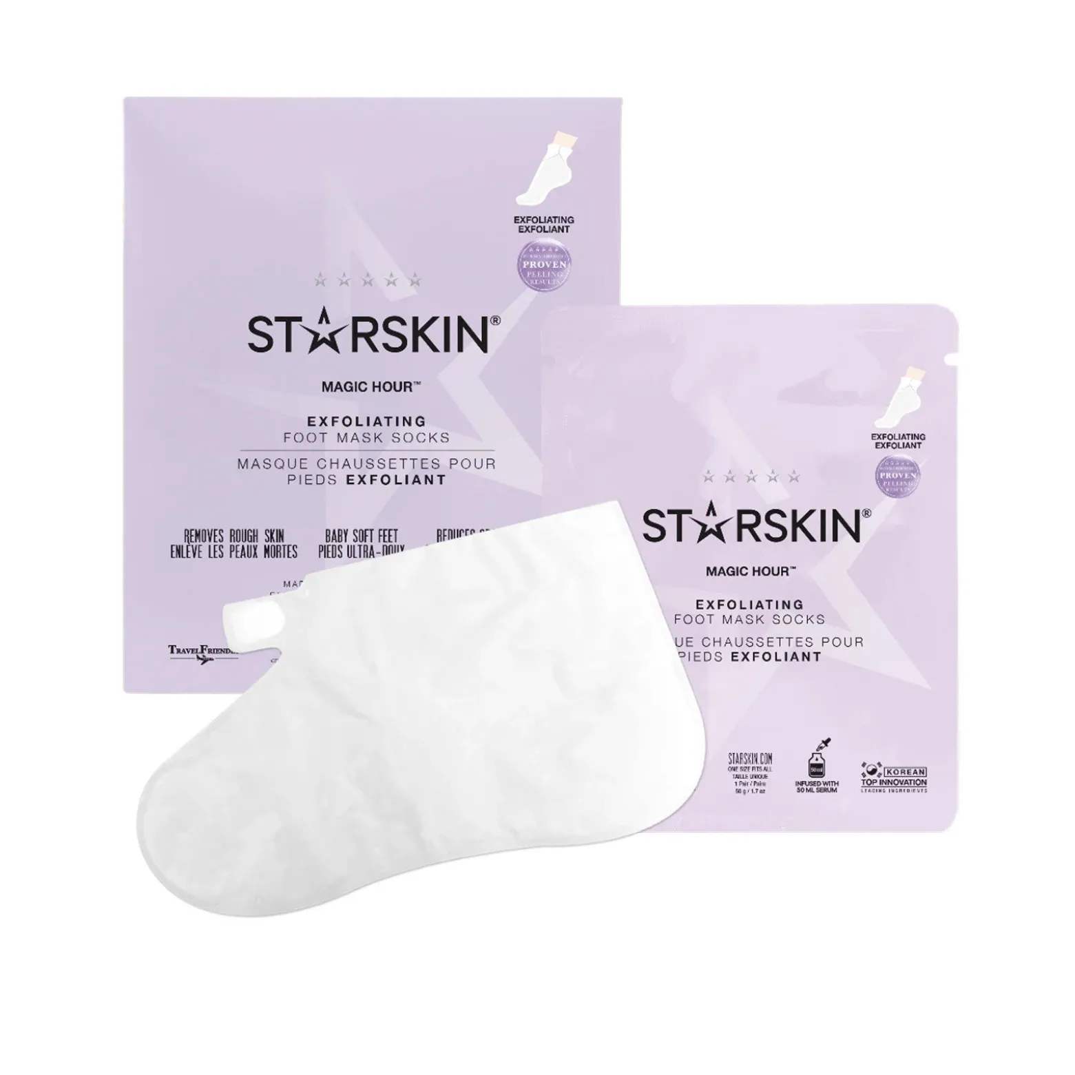 STARSKIN Magic Hour® Exfoliating Foot Mask Socks x1 Pair (1.7oz)