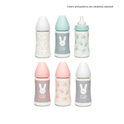 Suavinex Premium Plastic Bottle 3 Position Silicone Nipple +0m 270ml x1 (9.13fl oz)