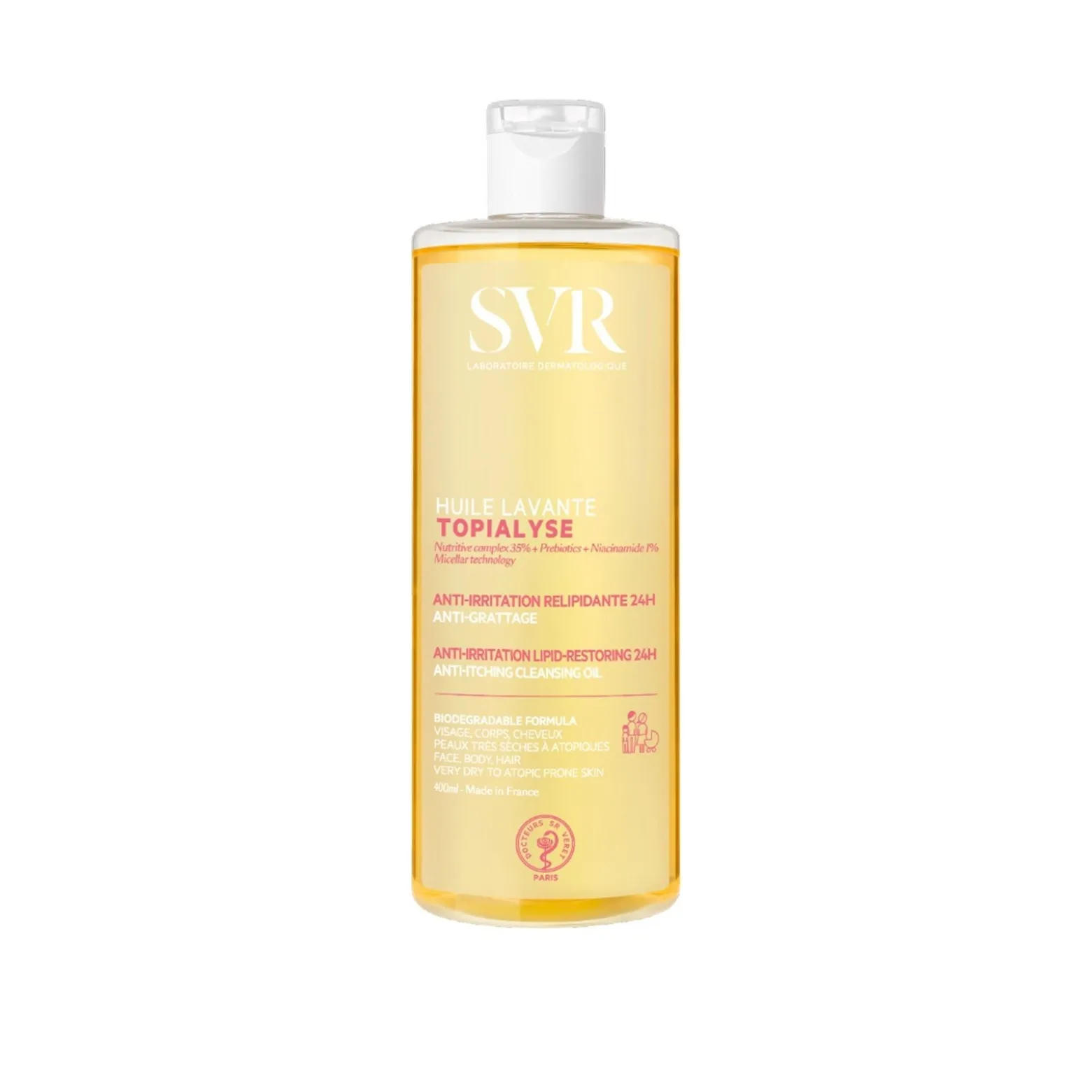 SVR Topialyse Anti-Itching Cleansing Oil 400ml (13.53fl oz)
