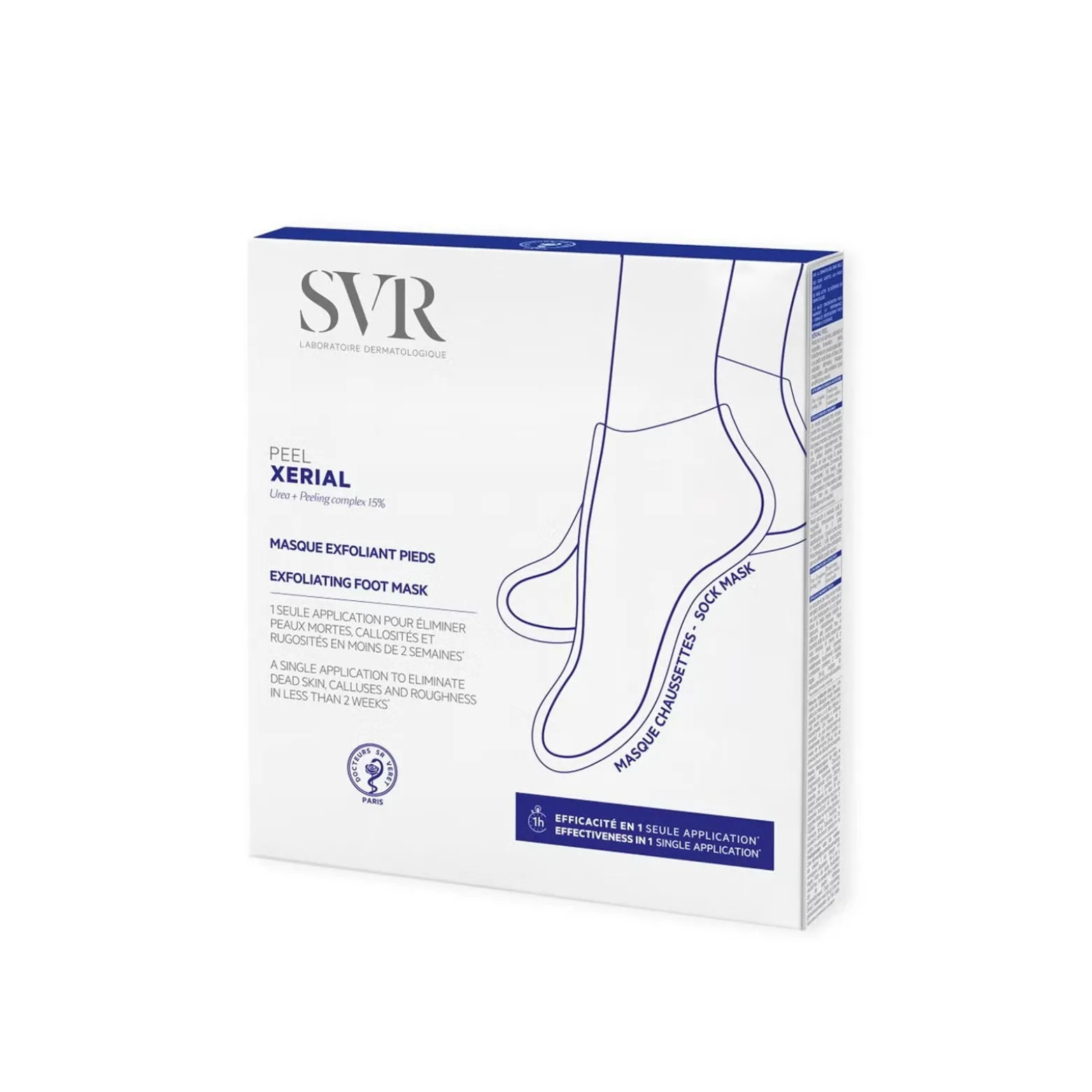 SVR Xérial Peel Exfoliating Foot Mask x1 Pair