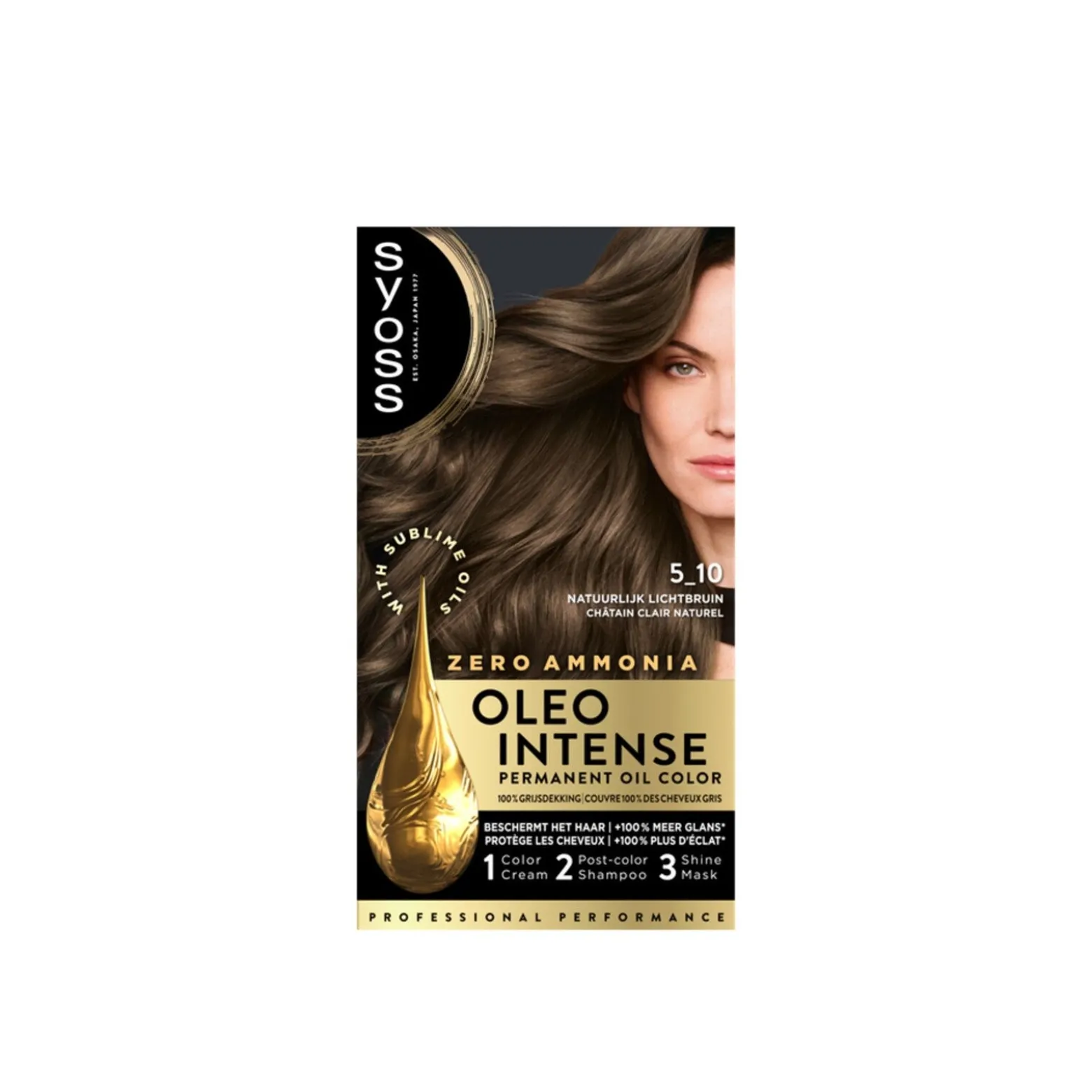 Syoss Oleo Intense Permanent Oil Color Permanent Hair Dye 5-10 Frosty Brown
