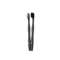 The Humble Co. Humble Brush Plant Based Materials Soft Toothbrush Black/White x2