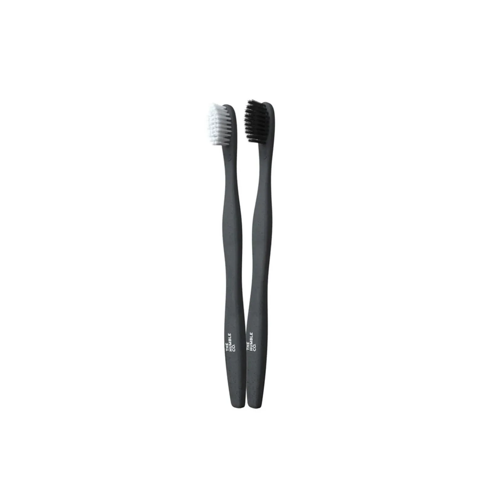 The Humble Co. Humble Brush Plant Based Materials Soft Toothbrush Black/White x2