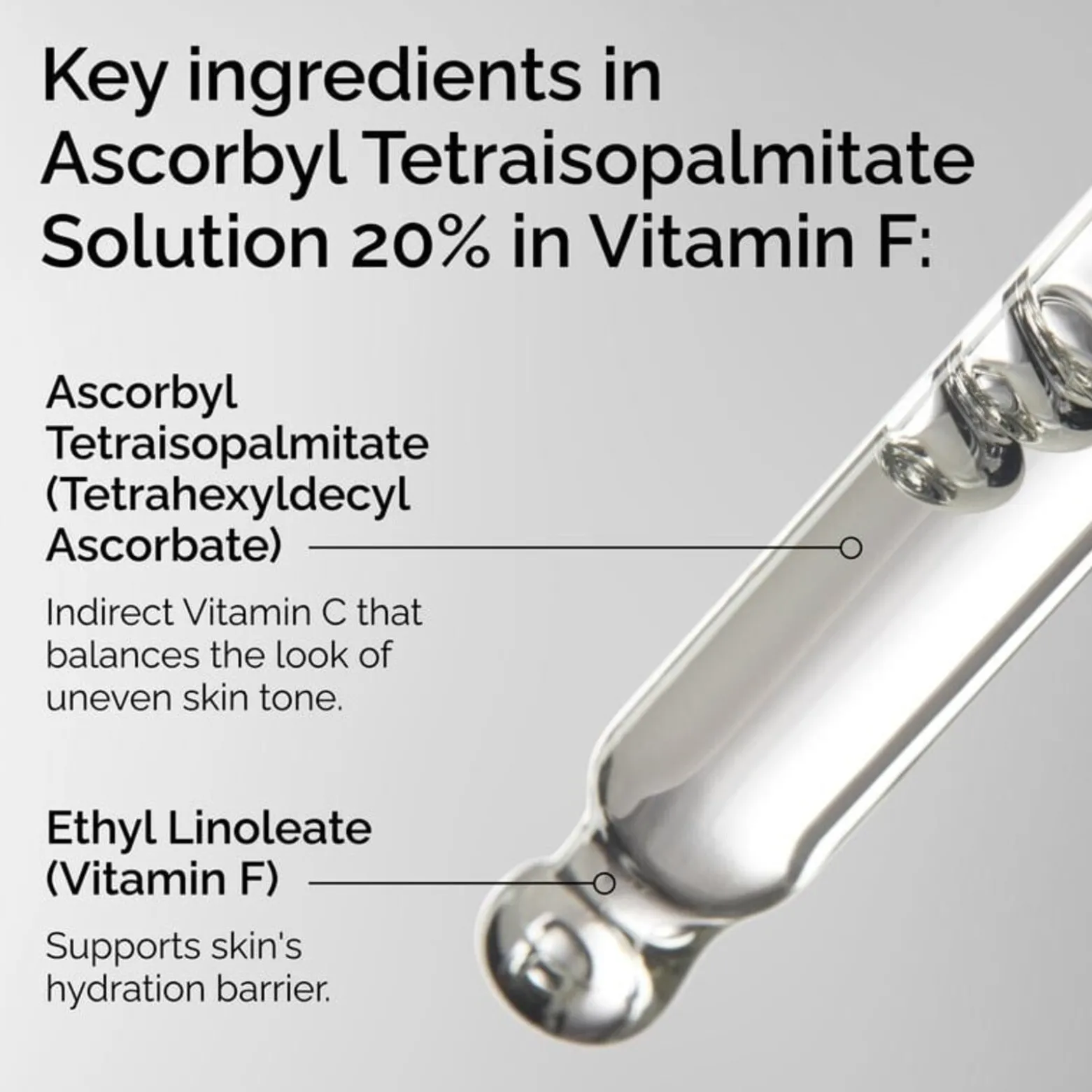 The Ordinary Ascorbyl Tetraisopalmitate Solution 20% in Vitamin F Serum 30ml (1floz)