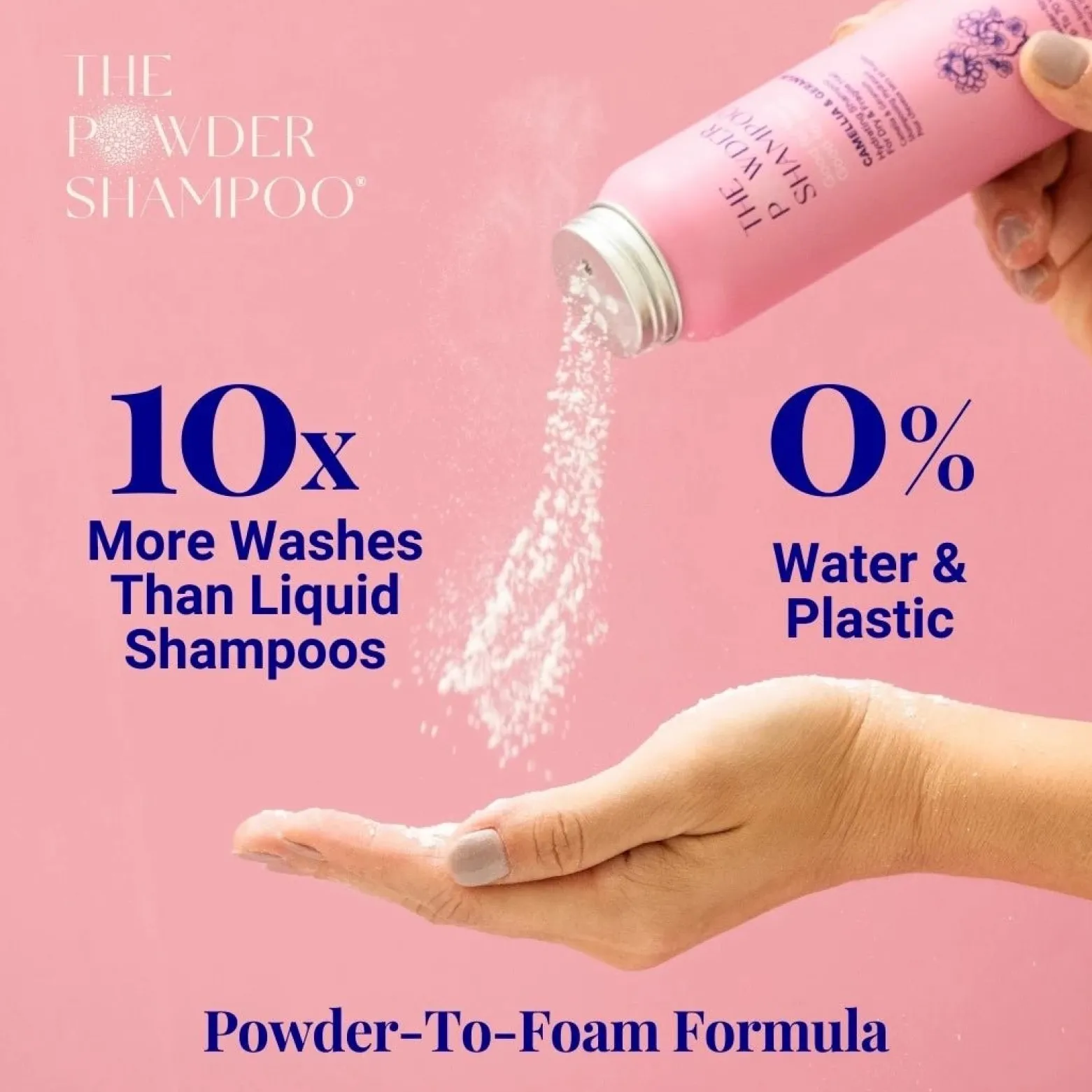 The Powder Shampoo Hydrating Shampoo Camellia & Geranium 70g (2.47oz)