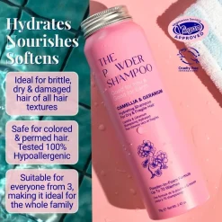 The Powder Shampoo Hydrating Shampoo Camellia & Geranium 70g (2.47oz)