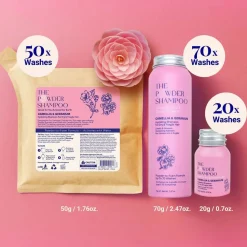 The Powder Shampoo Hydrating Shampoo Camellia & Geranium 70g (2.47oz)
