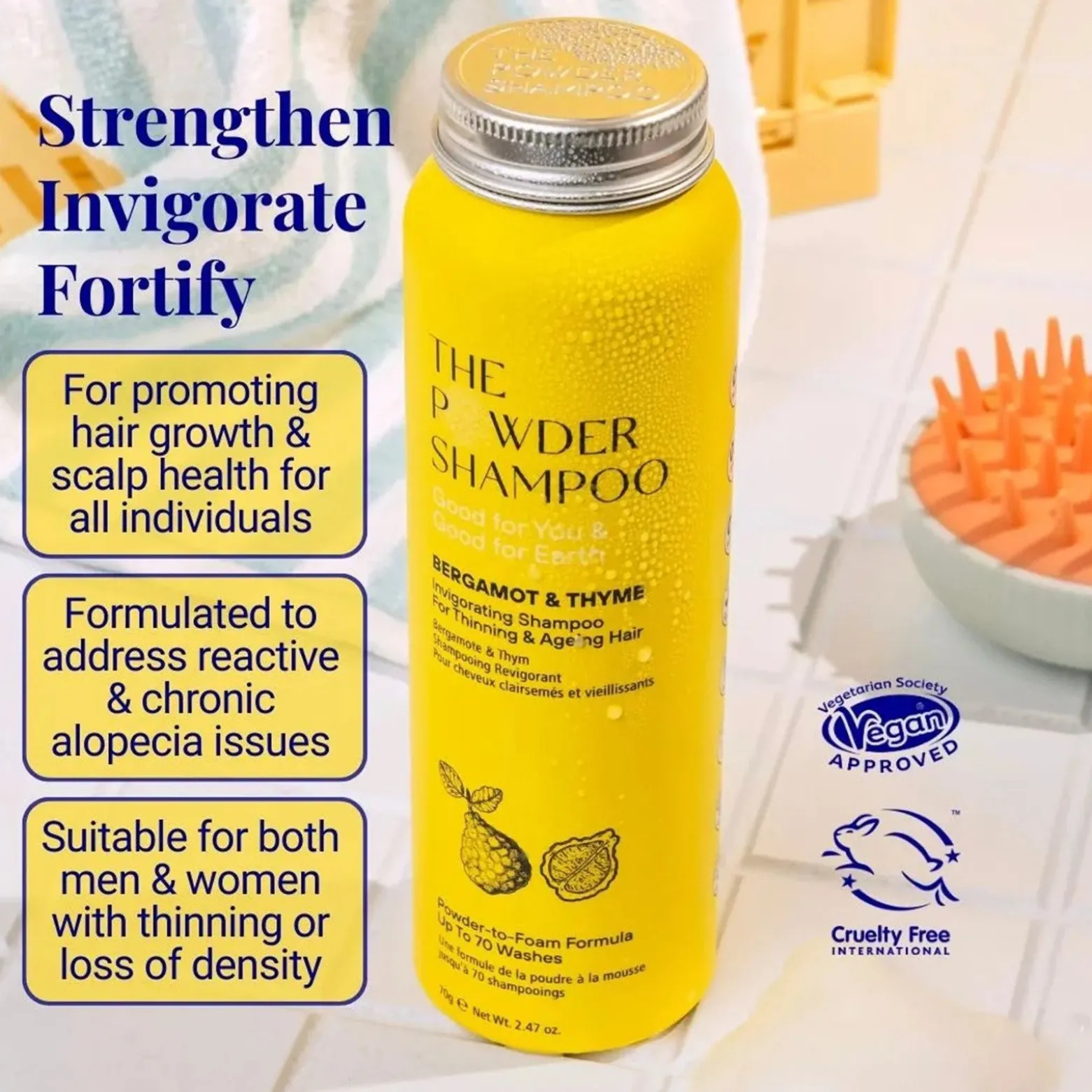 The Powder Shampoo Invigorating Shampoo Bergamot & Thyme 20g (0.70oz)