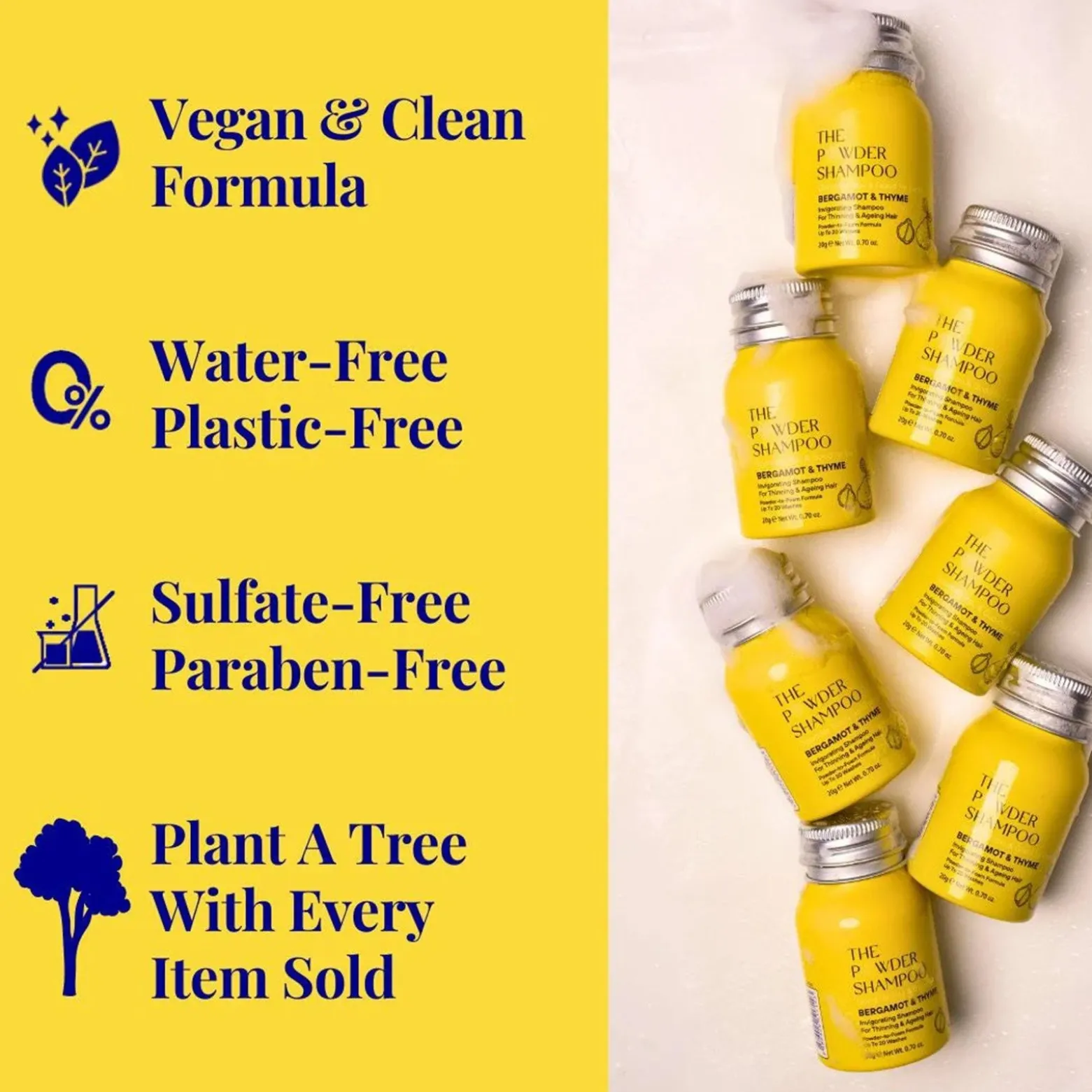 The Powder Shampoo Invigorating Shampoo Bergamot & Thyme 20g (0.70oz)