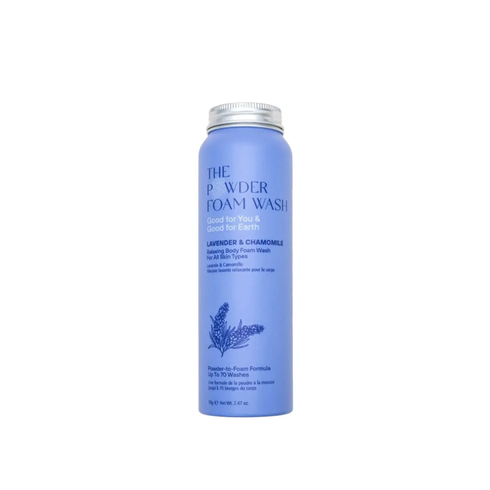 The Powder Shampoo Relaxing Body Foam Wash Lavender & Chamomile 70g (2.47oz)