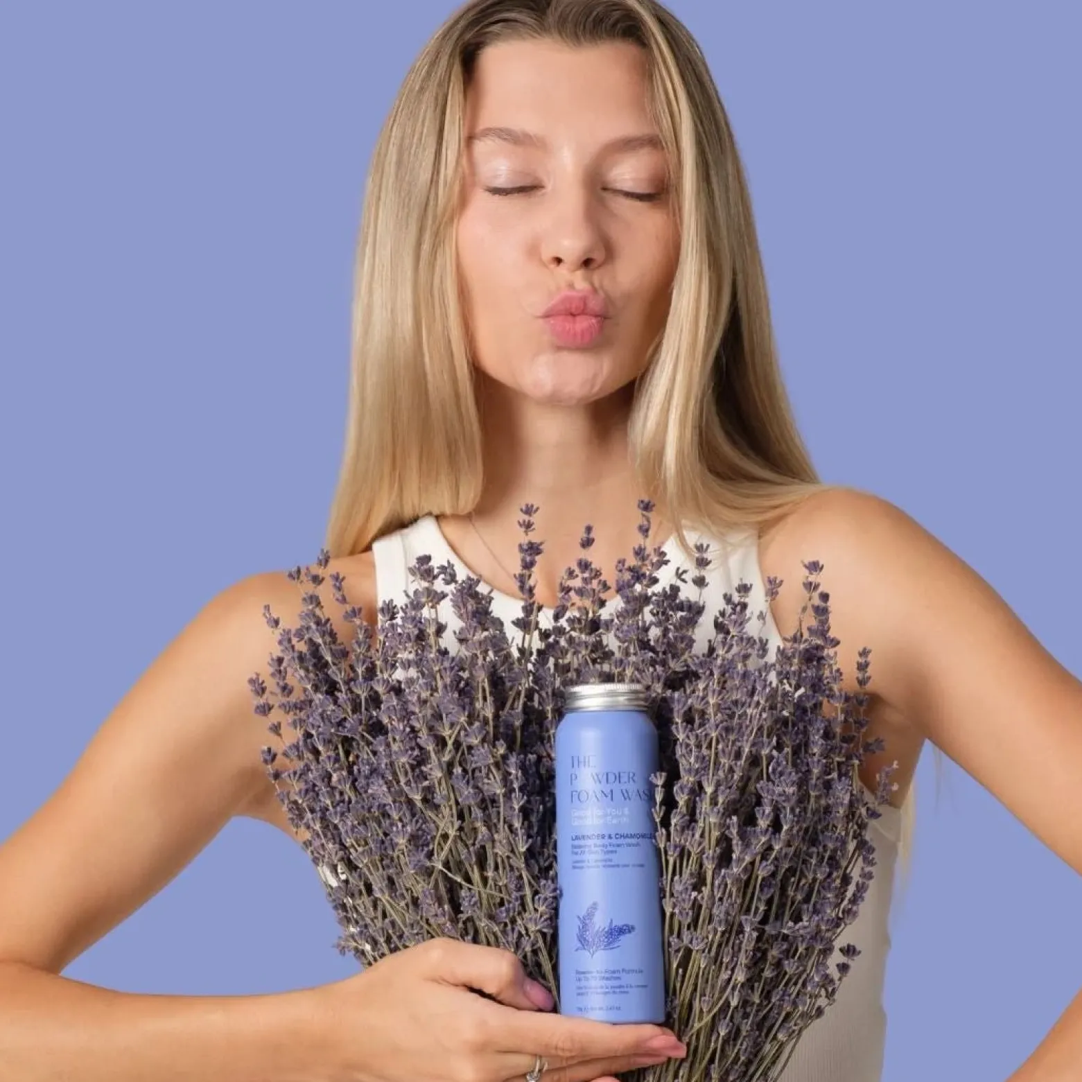 The Powder Shampoo Relaxing Body Foam Wash Lavender & Chamomile 70g (2.47oz)