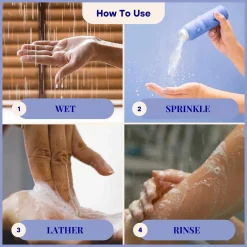 The Powder Shampoo Relaxing Body Foam Wash Lavender & Chamomile 70g (2.47oz)