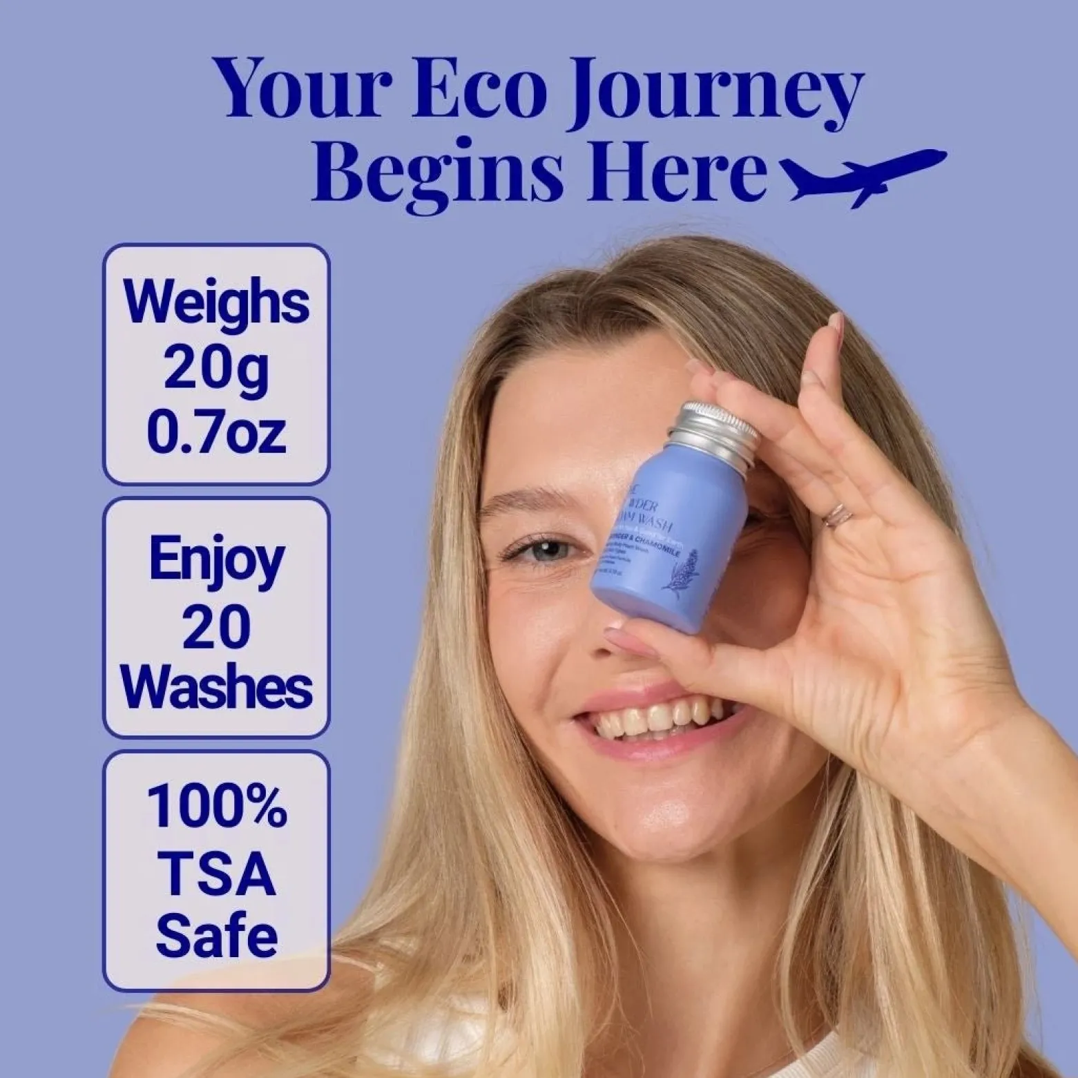 The Powder Shampoo Relaxing Body Foam Wash Lavender & Chamomile 70g (2.47oz)