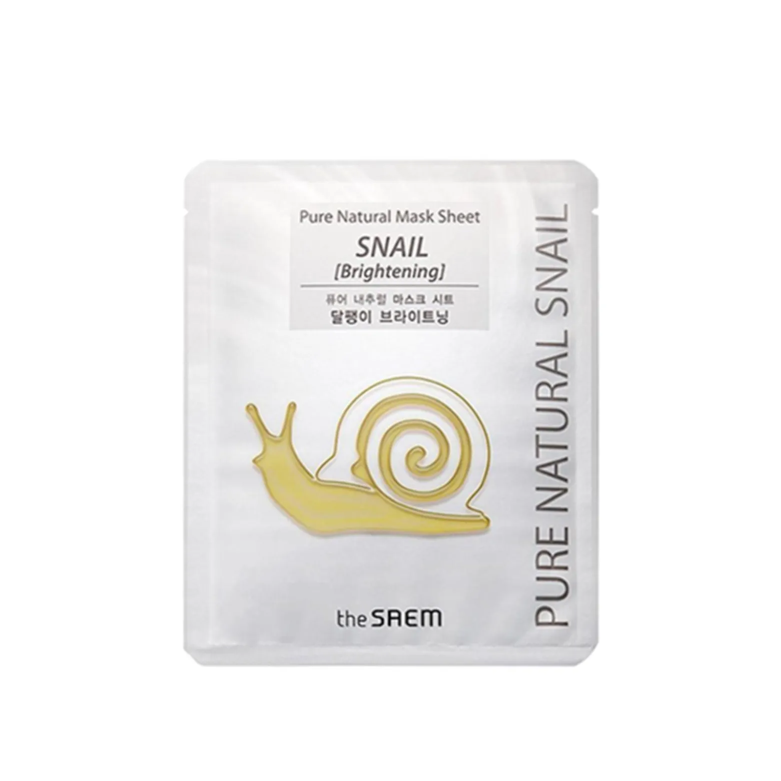 The Saem Pure Natural Mask Sheet Snail Brightening 20ml (0.68 fl oz)