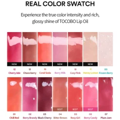 TOCOBO Juicy Berry Plumping Lip Oil 00 Frozen Berry 4g (0.14oz)