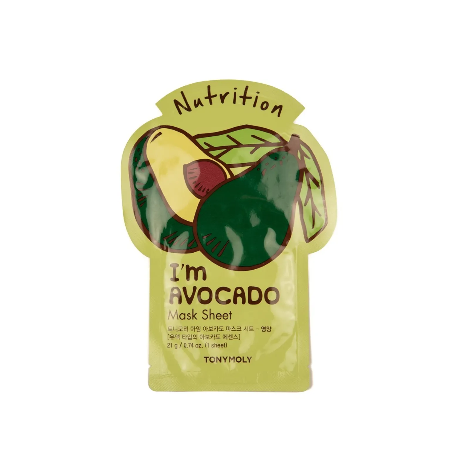 TONYMOLY I'm Avocado Nutrition Mask Sheet 21g (0.74oz)