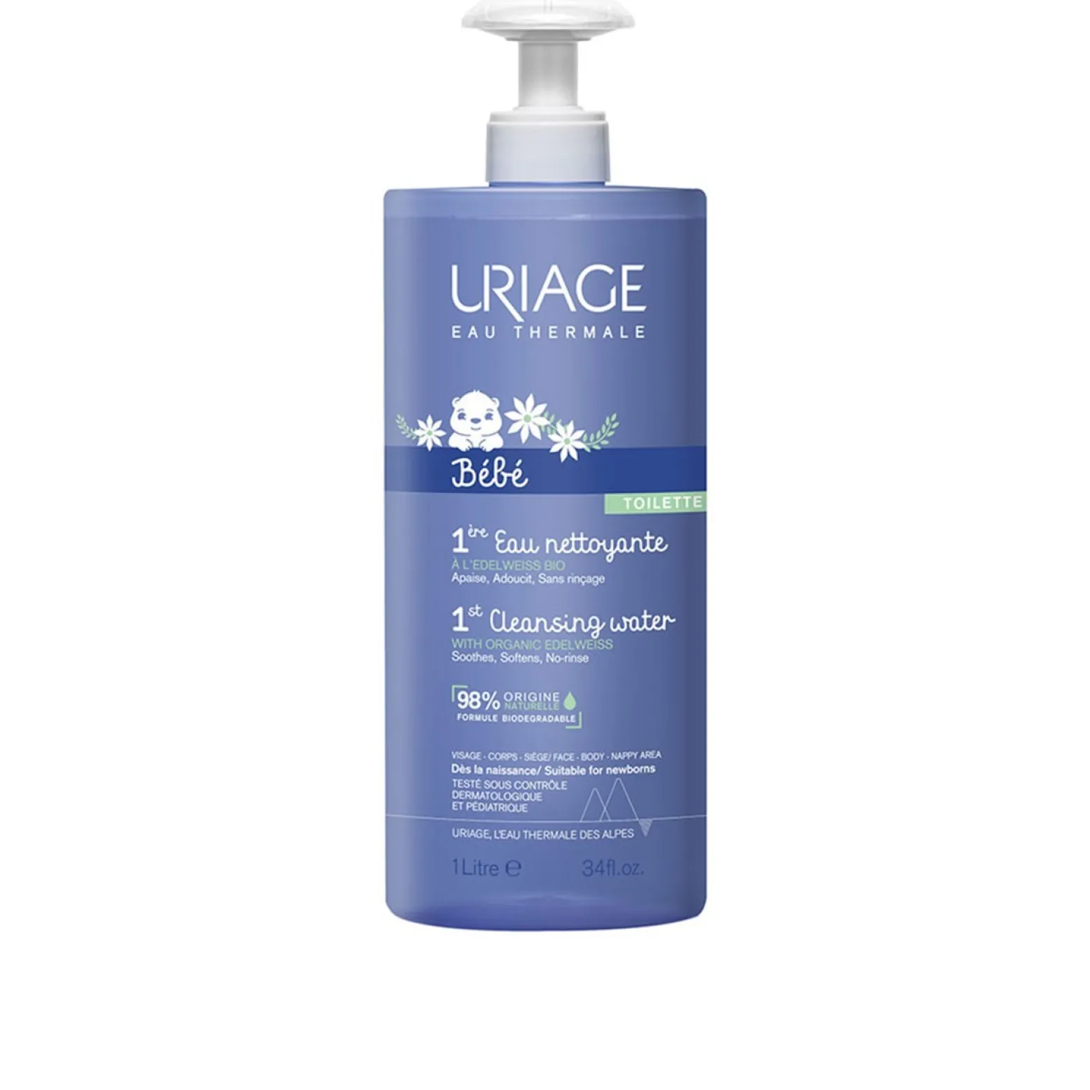 Uriage Baby 1st Cleansing Water 1L (33.81fl oz)