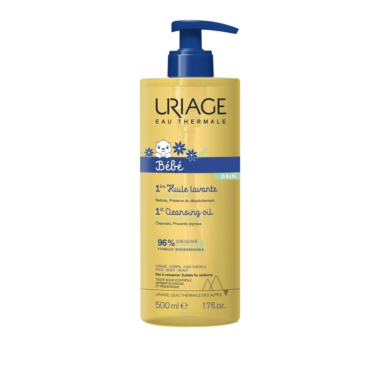 Uriage Baby 1st Cleansing Oil 500ml (16.91fl oz)