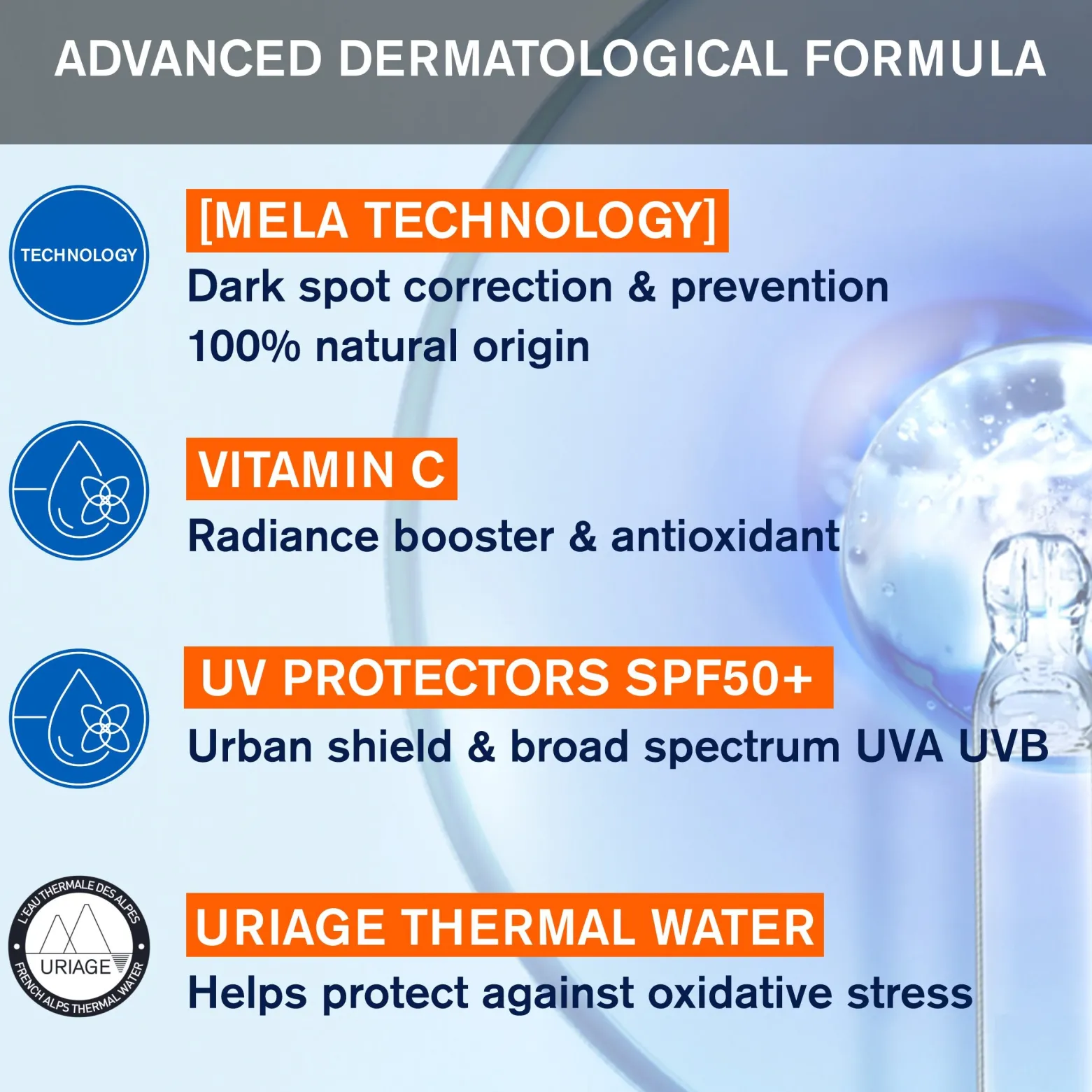 Uriage Depiderm Anti-Dark Spot Daytime Care SPF50+ 30ml (1.01 fl oz)