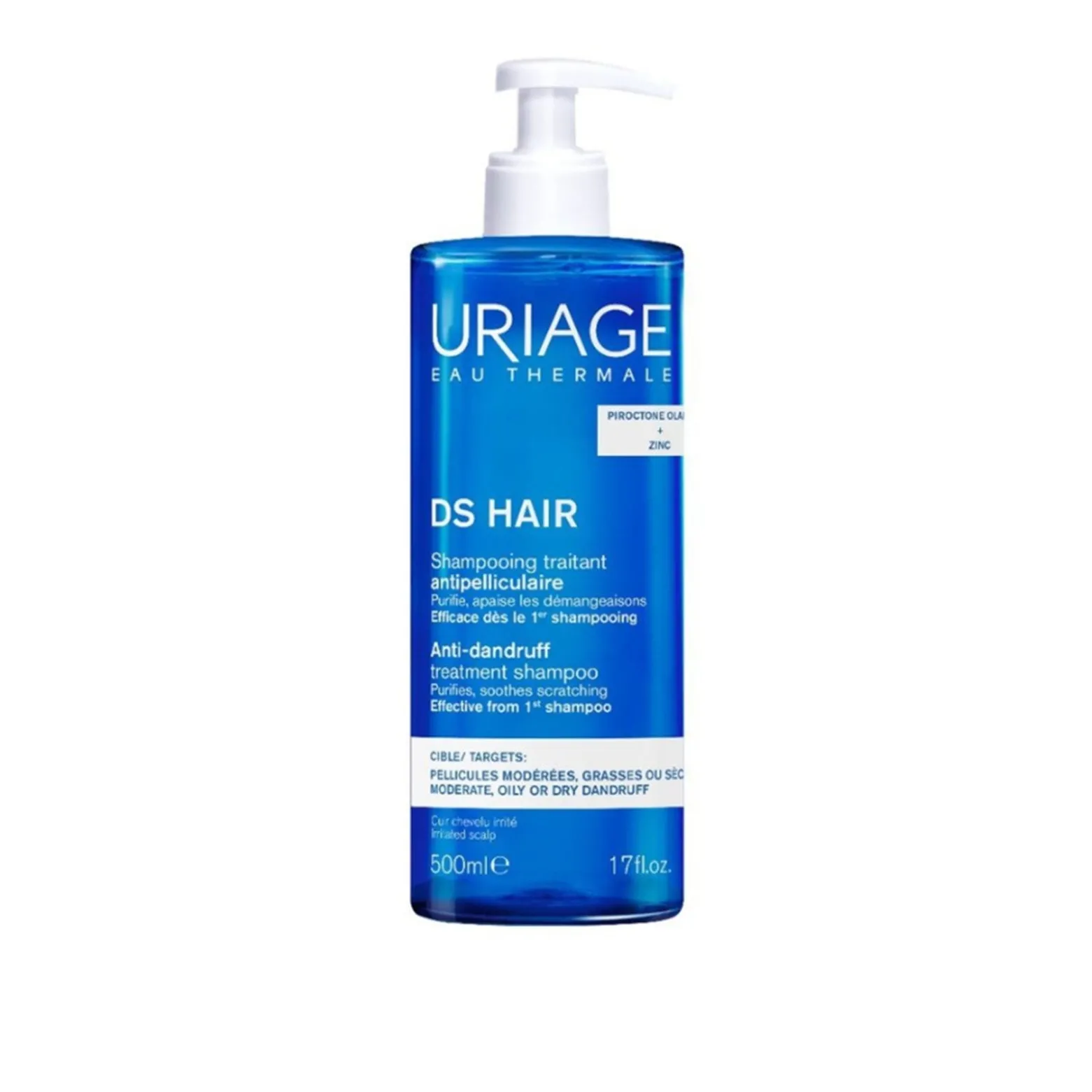 Uriage DS Hair Anti-Dandruff Treatment Shampoo 500ml (17floz)