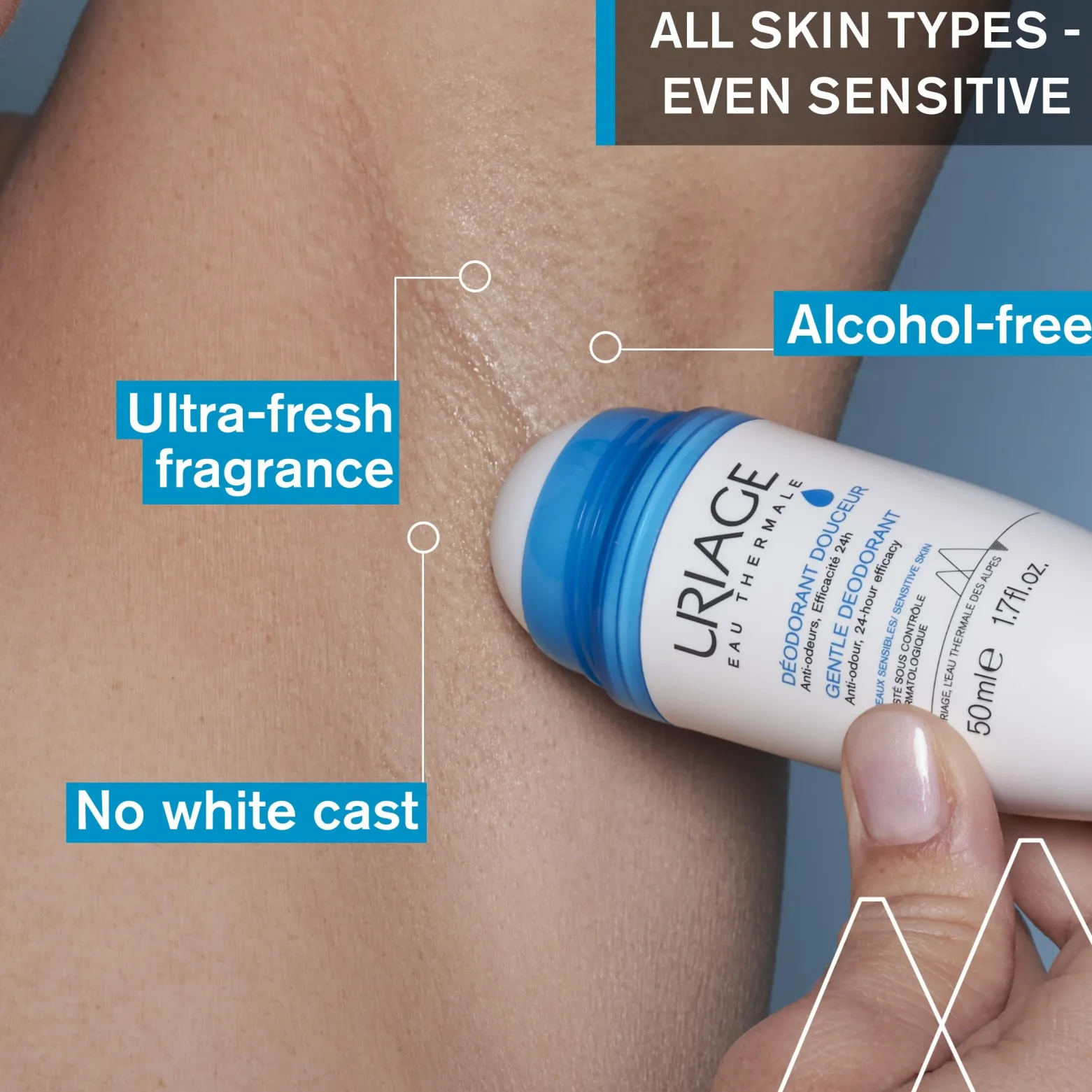 Uriage Gentle Deodorant Roll-On 50ml (1.69fl oz)