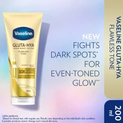 Vaseline Gluta-Hya Flawless Tone Serum Burst Lotion 200ml (6.76floz)