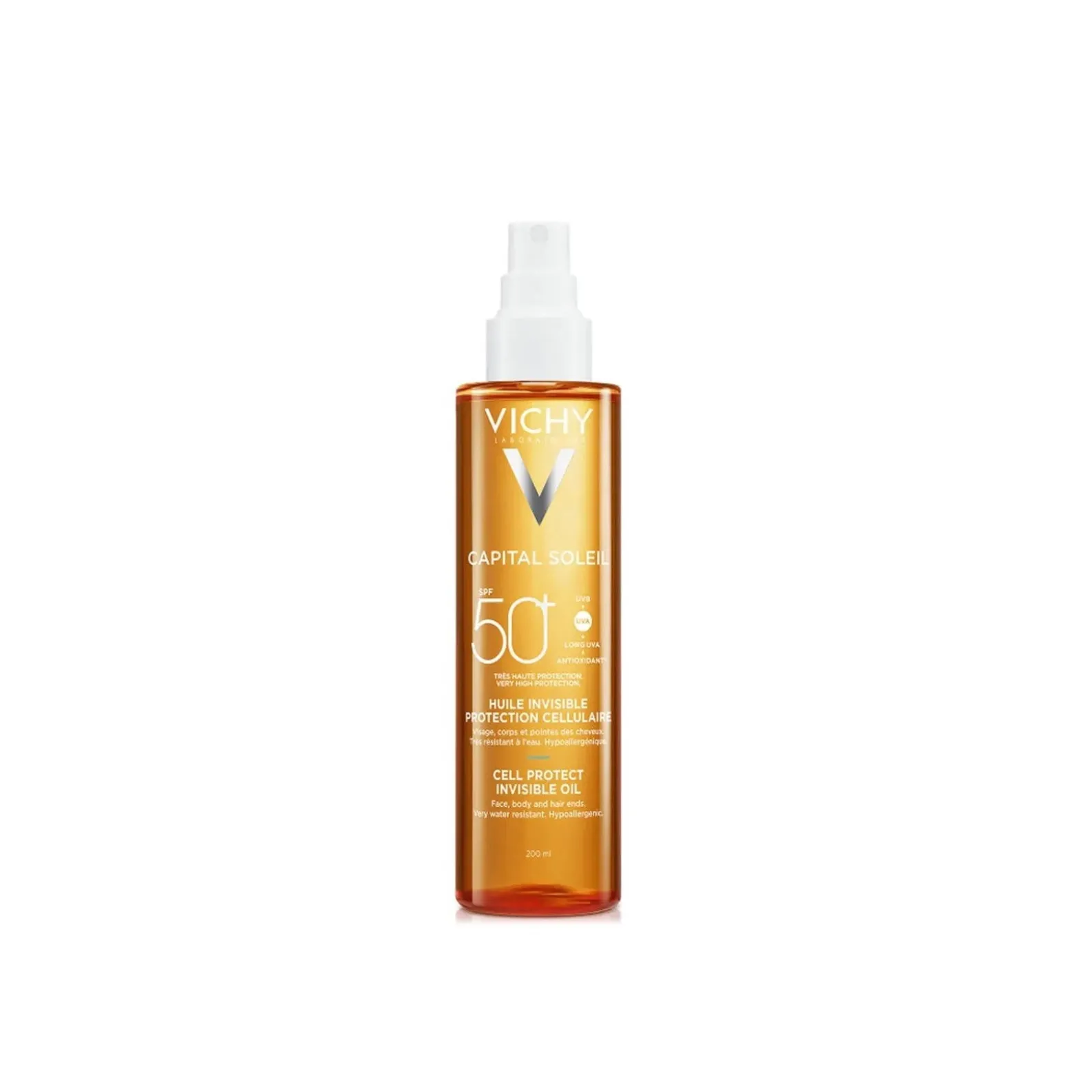 Vichy Capital Soleil Cell Protect Invisible Oil SPF50+ 200ml (6.76floz)
