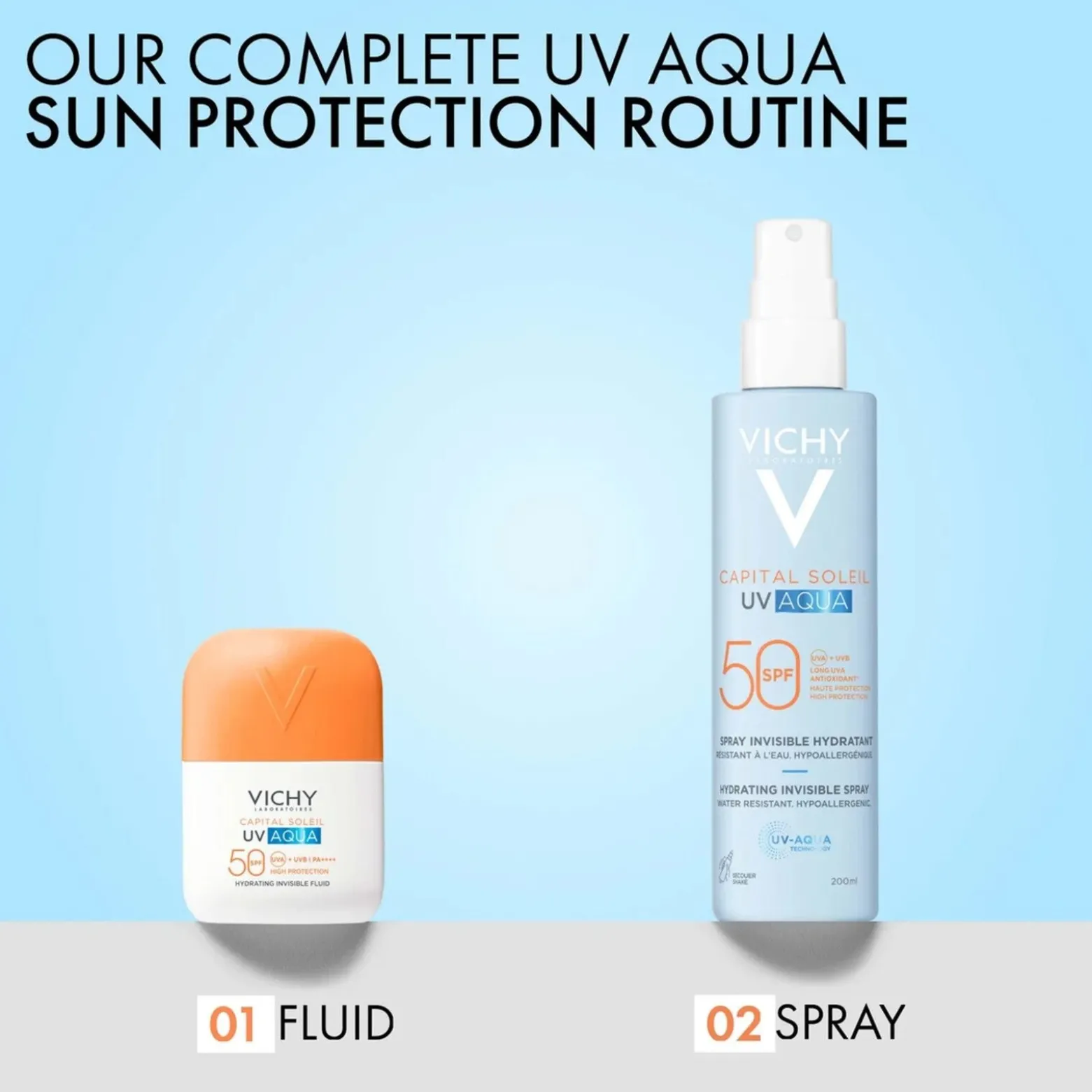 Vichy Capital Soleil UV Aqua Hydrating Invisible Fluid SPF50 50ml (1.69floz)