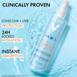Vichy Capital Soleil UV Aqua Hydrating Invisible Spray SPF50 200ml (6.76floz)