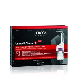 Vichy Dercos Aminexil Clinical 5 Anti-Hair Loss Ampoules Men x21