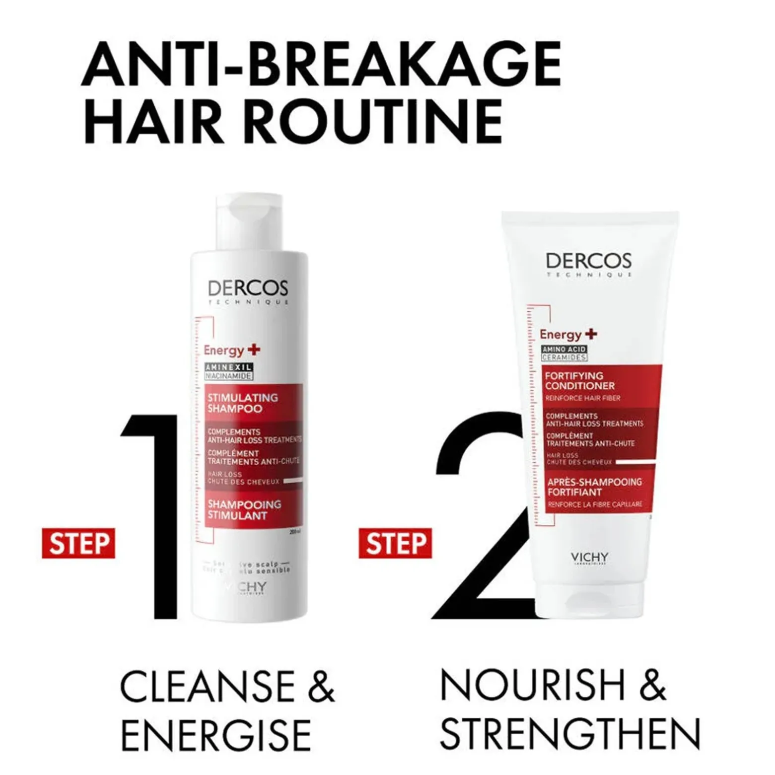 Vichy Dercos Energising Stimulating Shampoo Hair Loss 400ml (13.53floz)