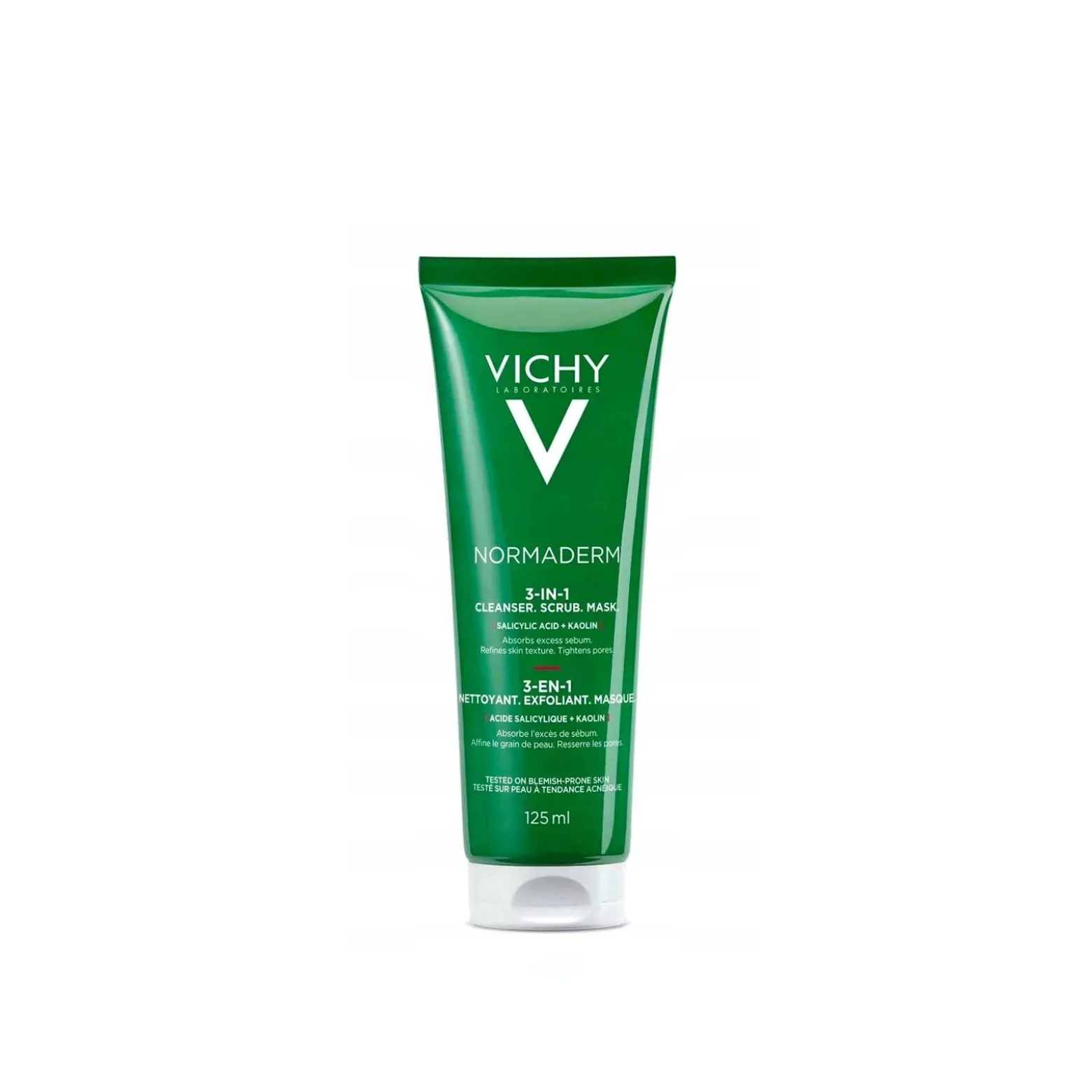 Vichy Normaderm Triactiv 3-In-1 Cleanser Scrub Mask 125ml