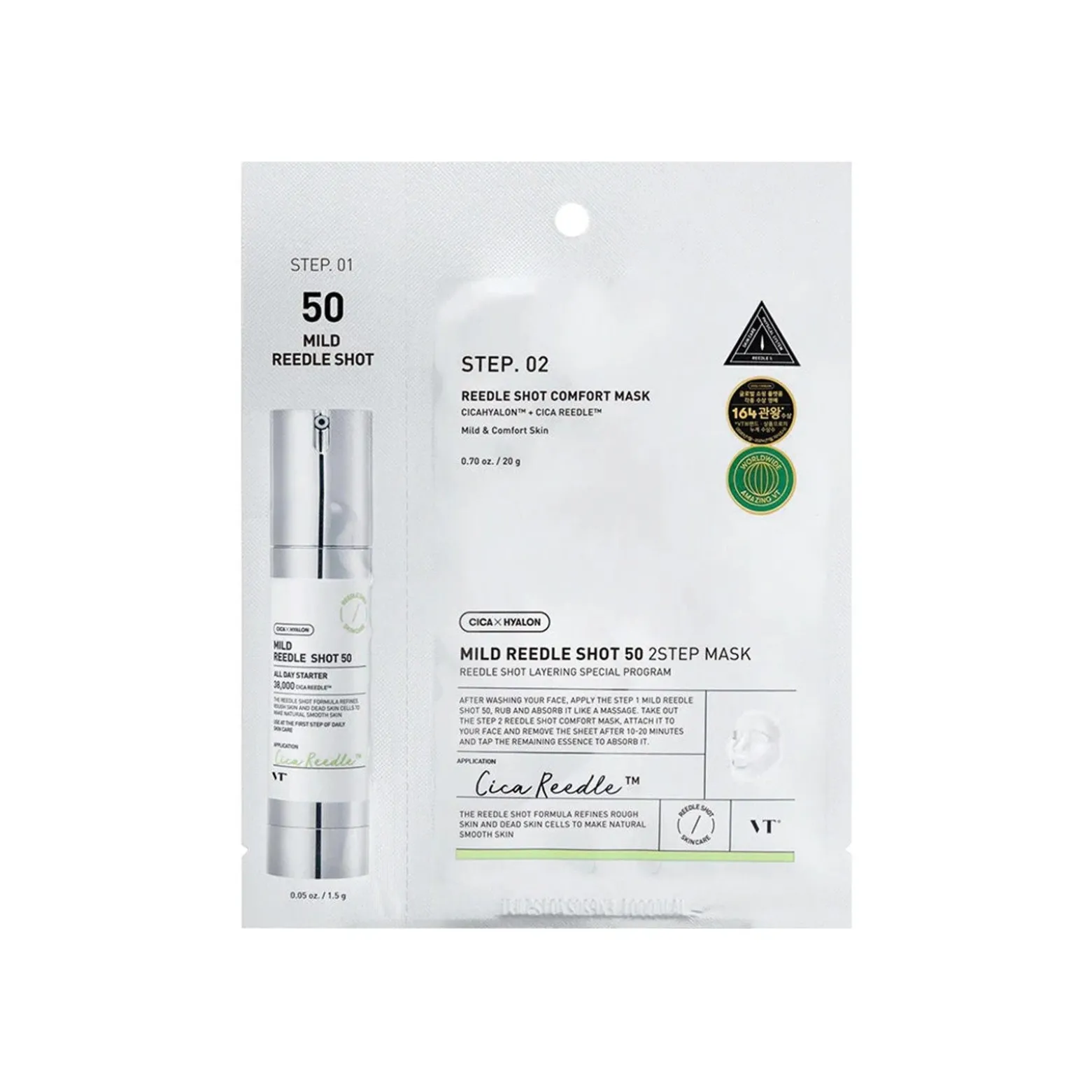 VT Cosmetics Cica Reedle Shot 50 2-Step Mask