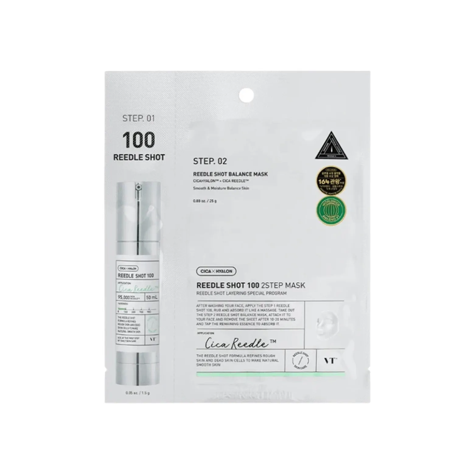 VT Cosmetics Cica Reedle Shot 100 2-Step Mask